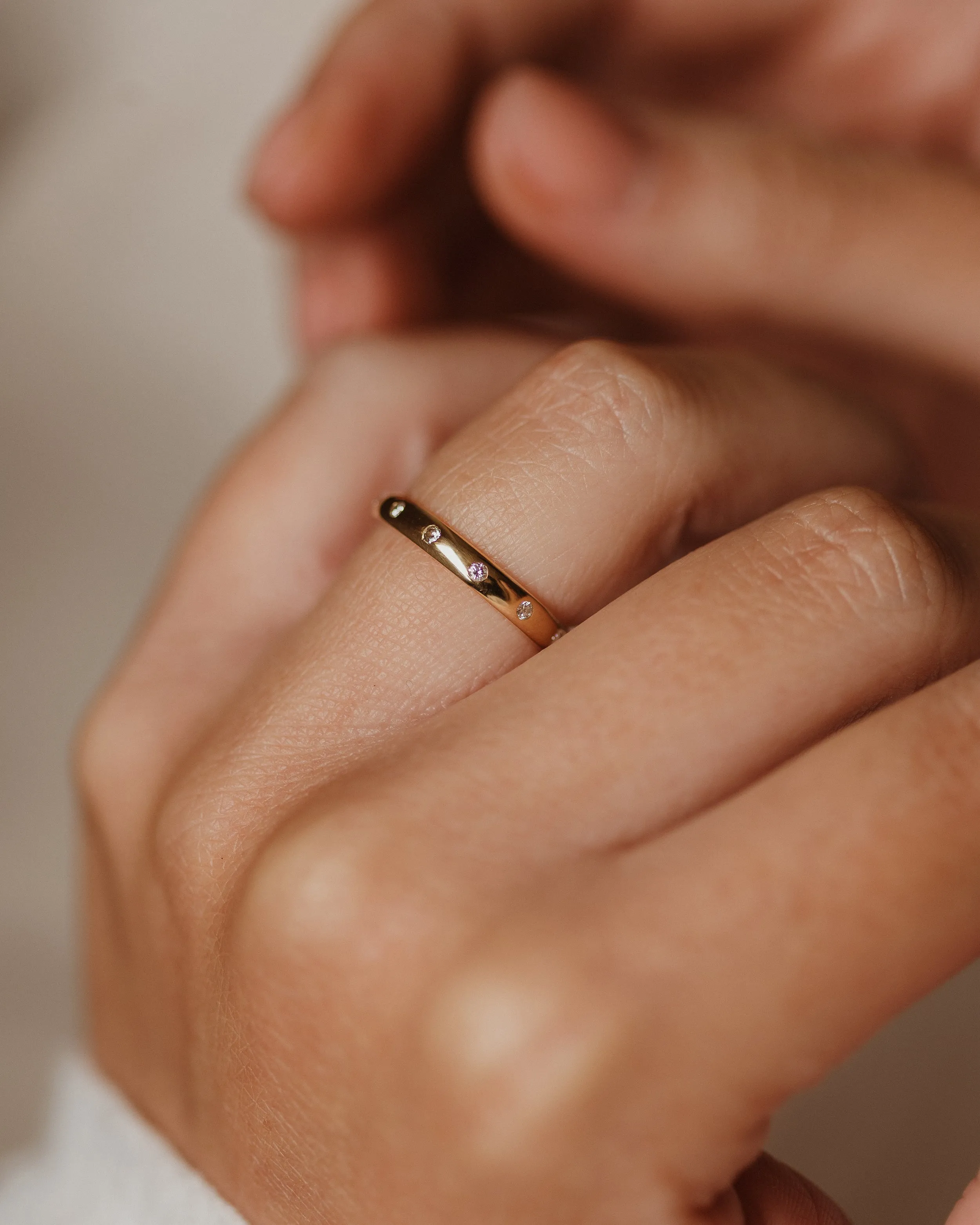 Marie 1992 Vintage 18ct Gold Diamond Eternity Ring sold by Rock n Rose product image thumbnail 2