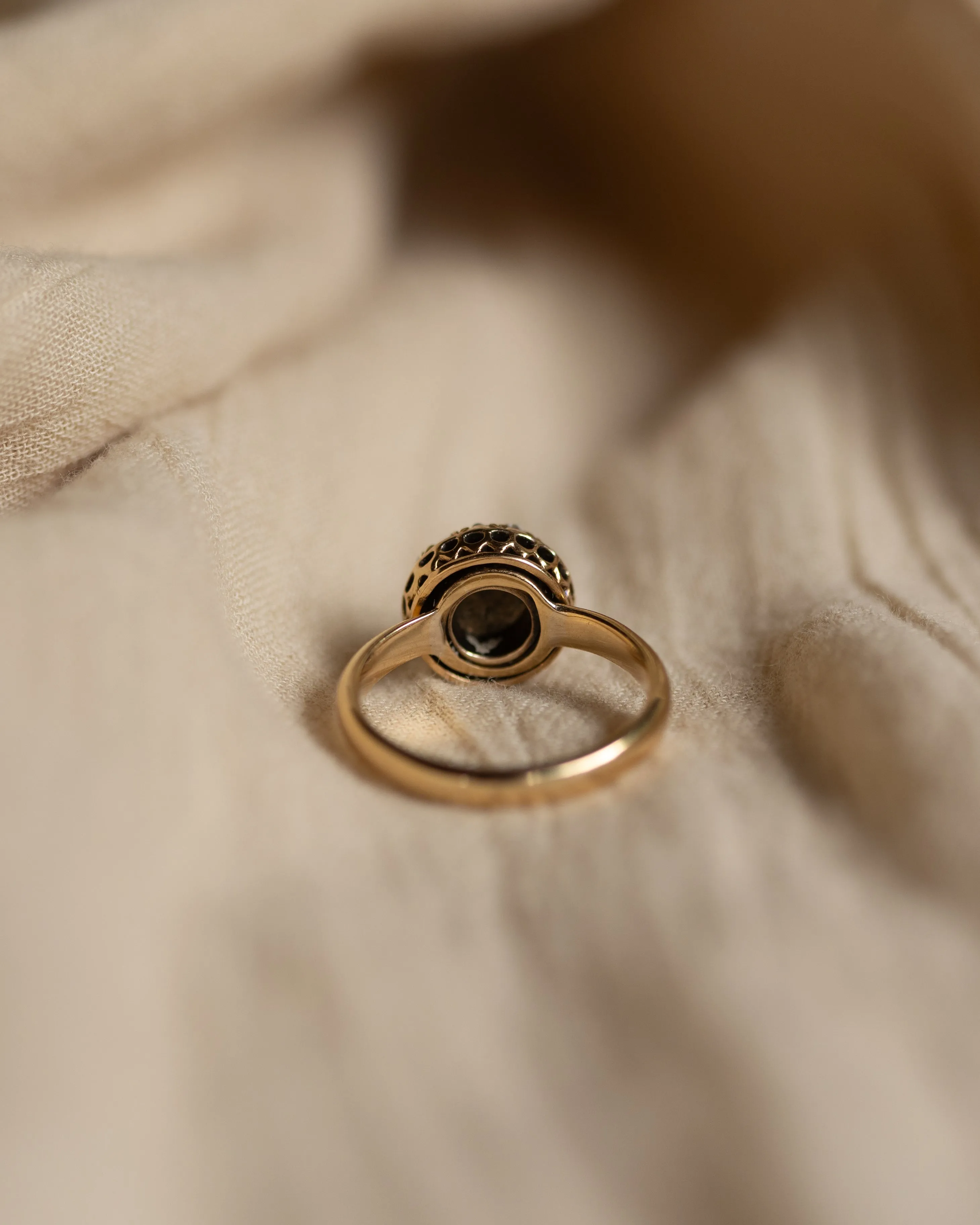 Leonora Antique 18ct Gold Opal & Diamond Cluster Ring sold by Rock n Rose product image thumbnail 5