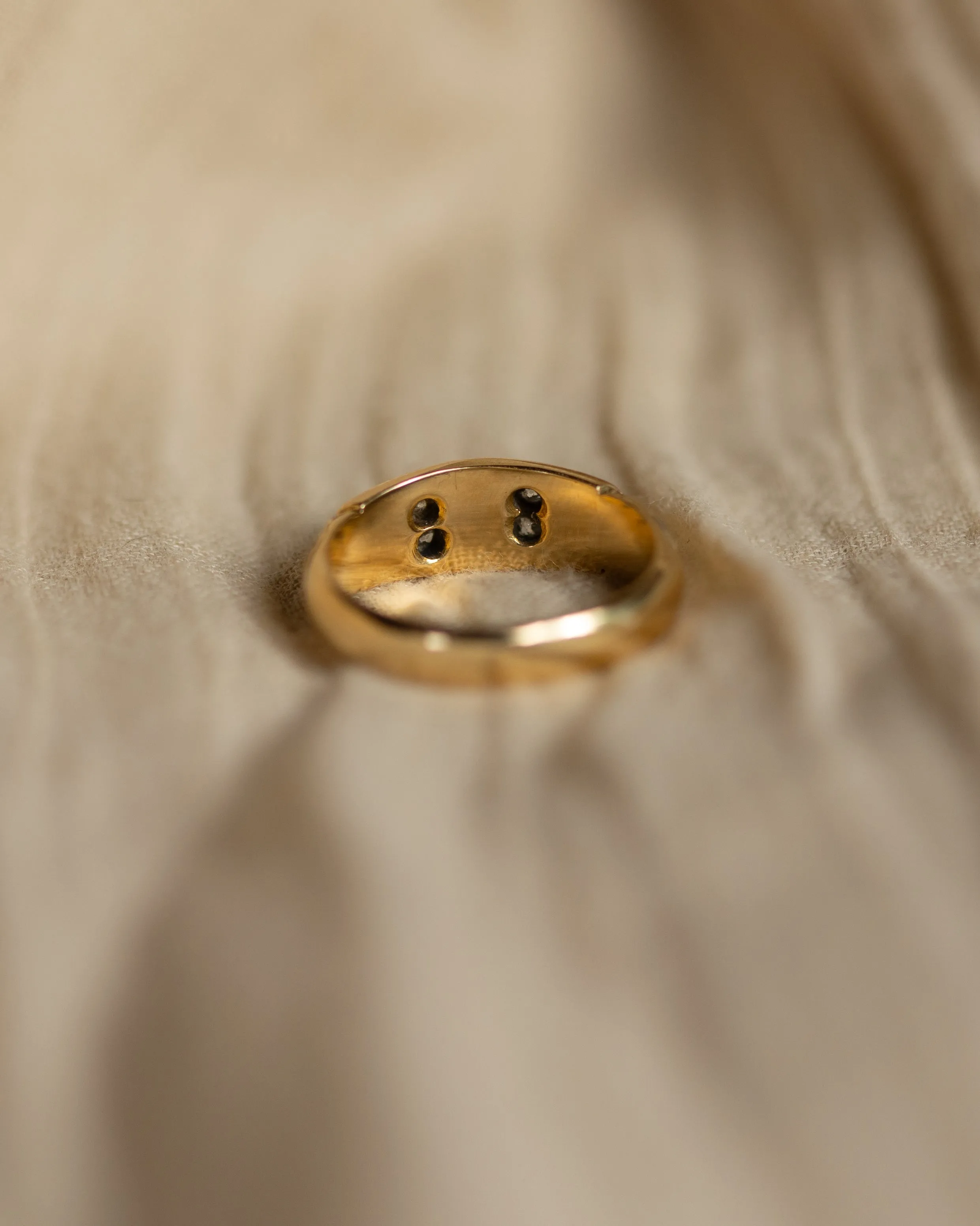 Philippa 1890 Antique Victorian 18ct Gold Pearl & Diamond Ring sold by Rock n Rose product image thumbnail 5