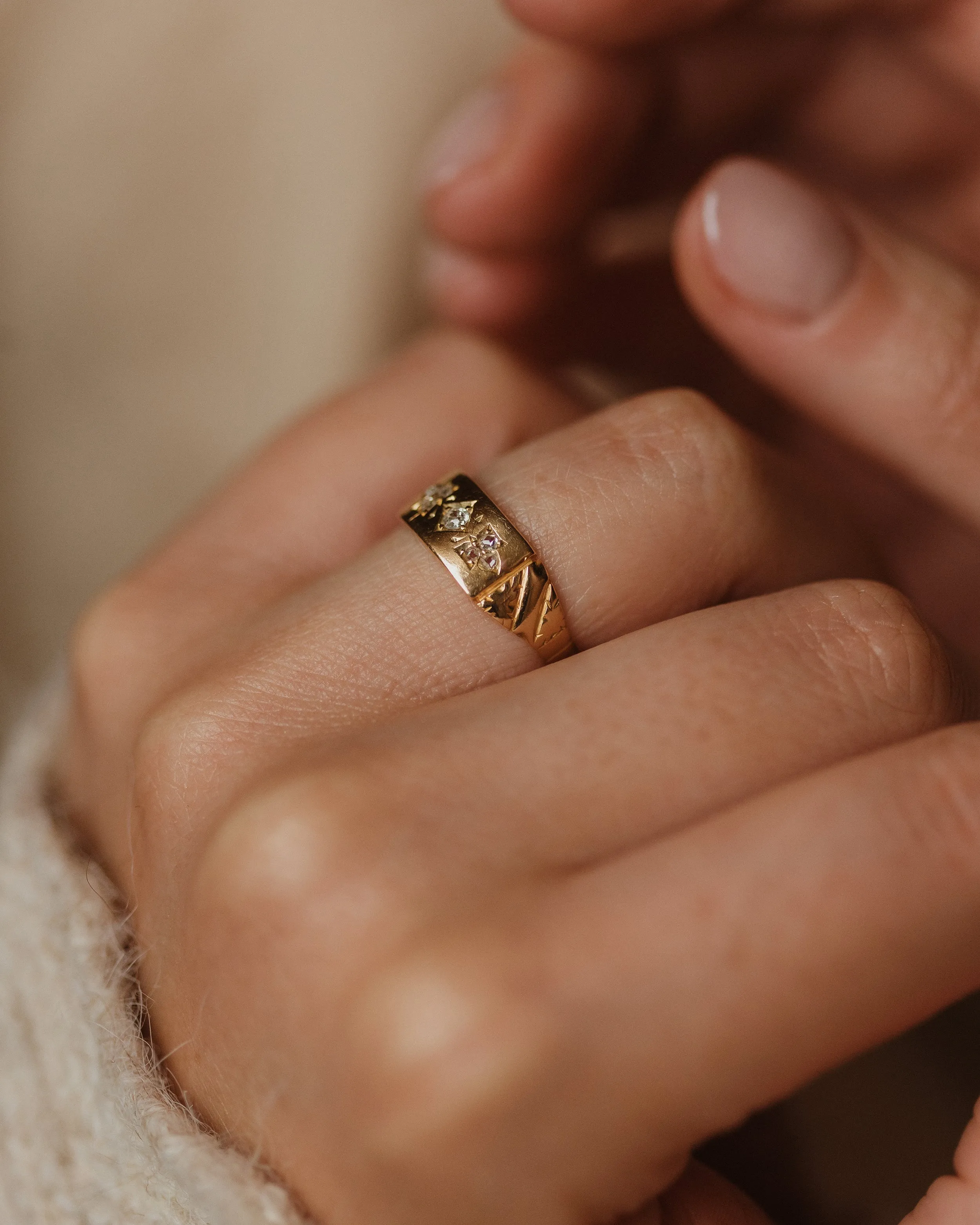 Goldie 1893 Antique Victorian 18ct Gold Diamond Ring sold by Rock n Rose product image thumbnail 2