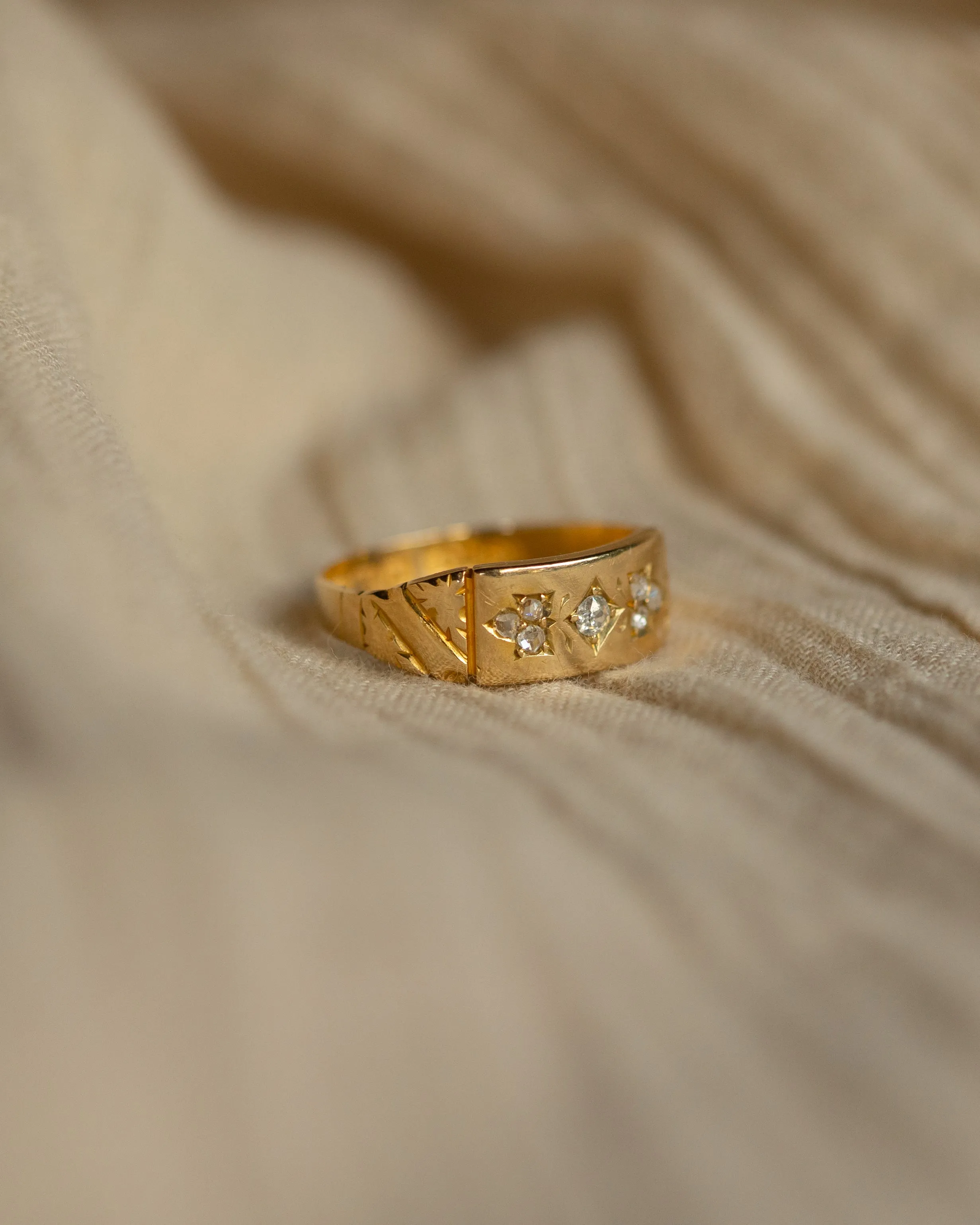 Goldie 1893 Antique Victorian 18ct Gold Diamond Ring sold by Rock n Rose product image thumbnail 4