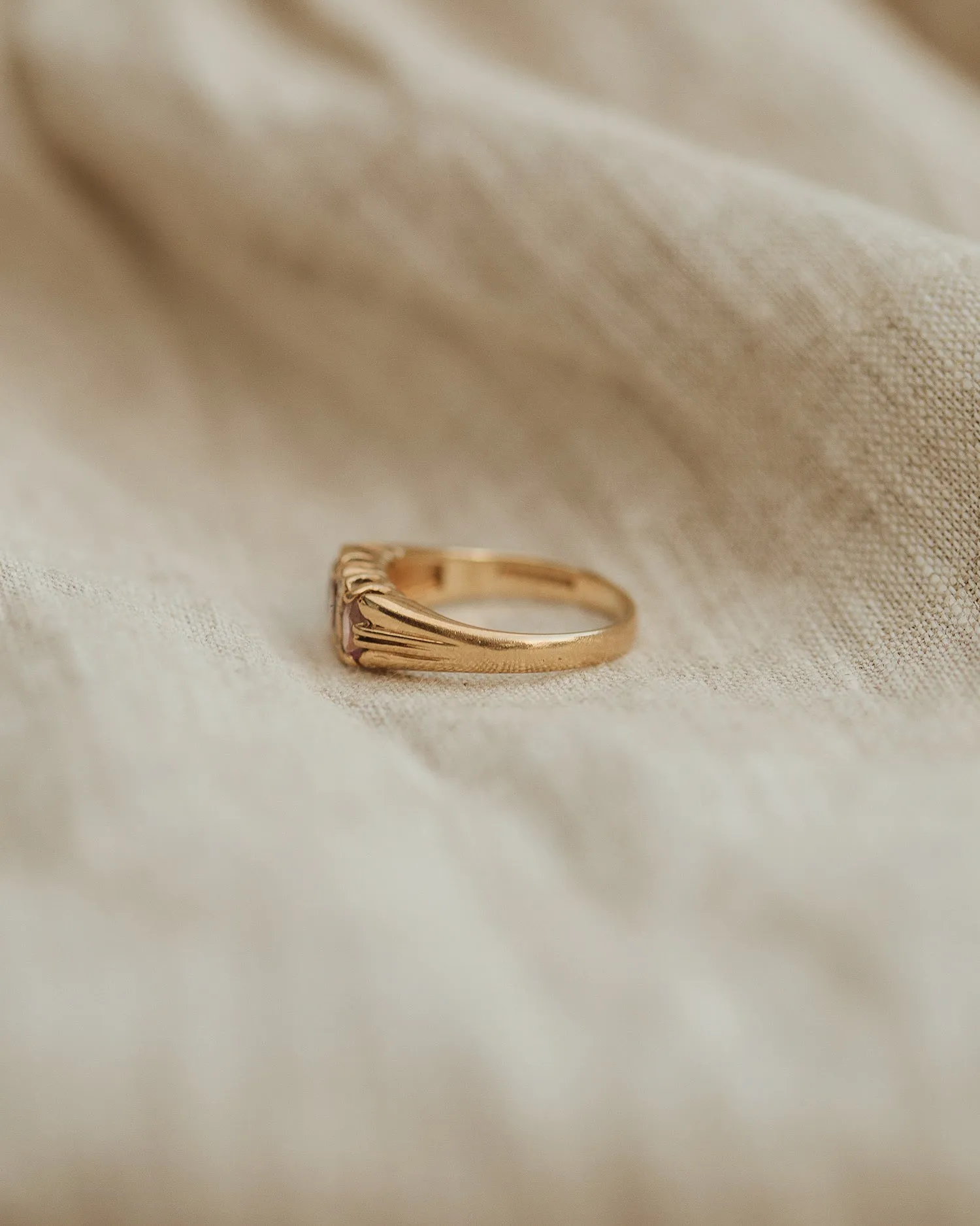 Bridget 9ct Gold Amethyst & Diamond Ring sold by Rock n Rose product image thumbnail 4