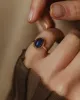Dolores Antique 9ct Gold Chalcedony Single Stone Ring sold by Rock n Rose