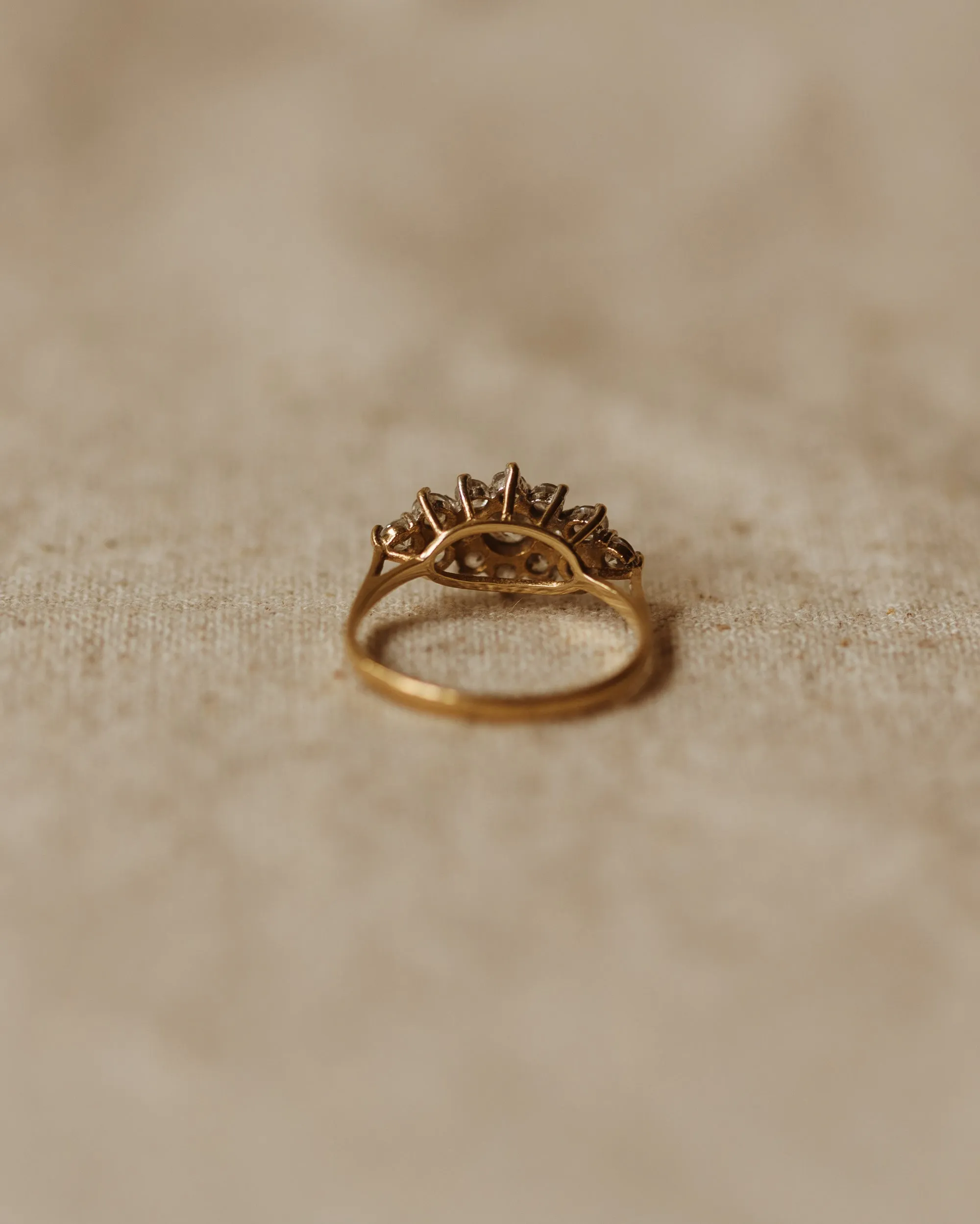 Cecilia Vintage 9ct Gold Cluster Ring sold by Rock n Rose product image thumbnail 4