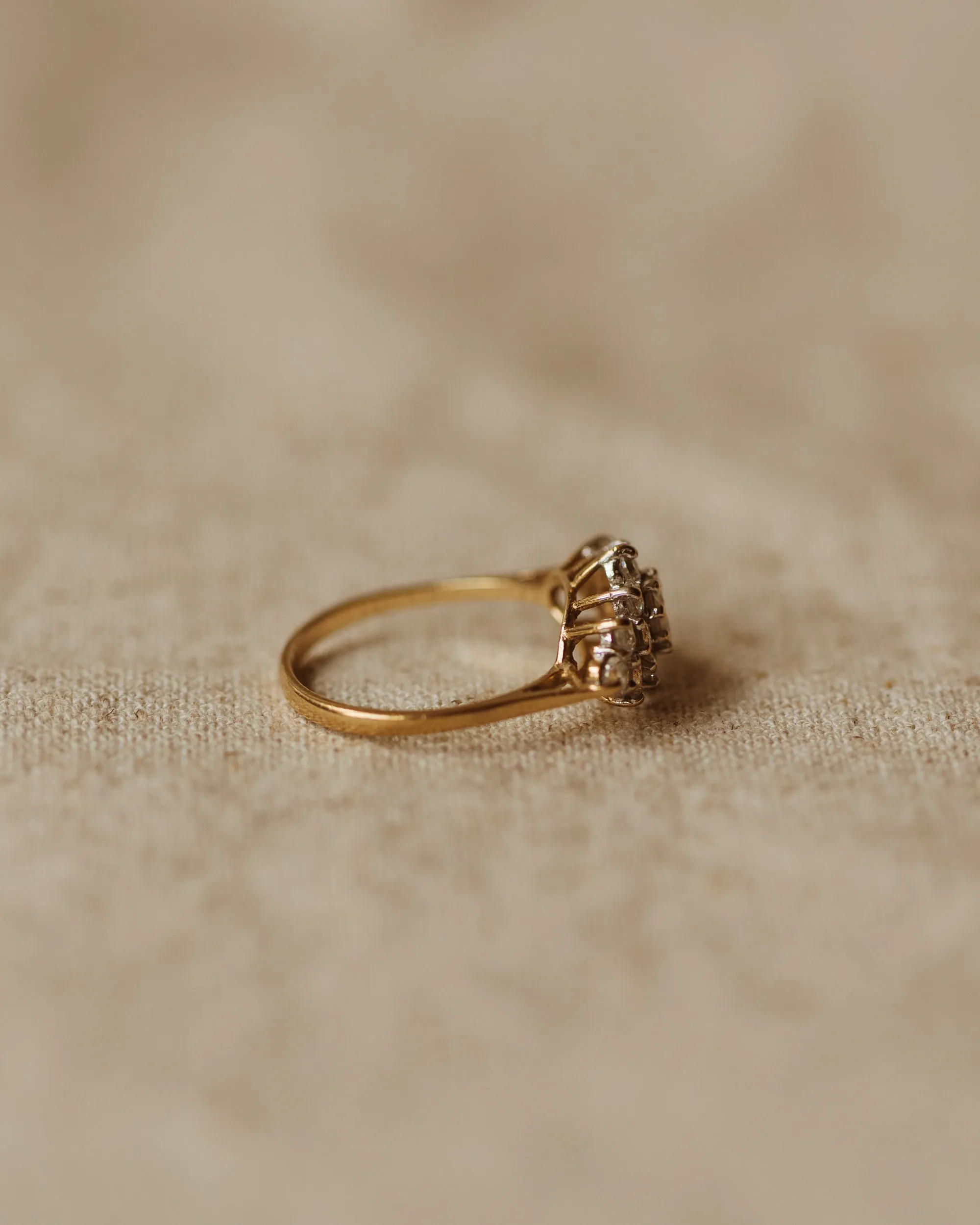 Cecilia Vintage 9ct Gold Cluster Ring sold by Rock n Rose product image thumbnail 3