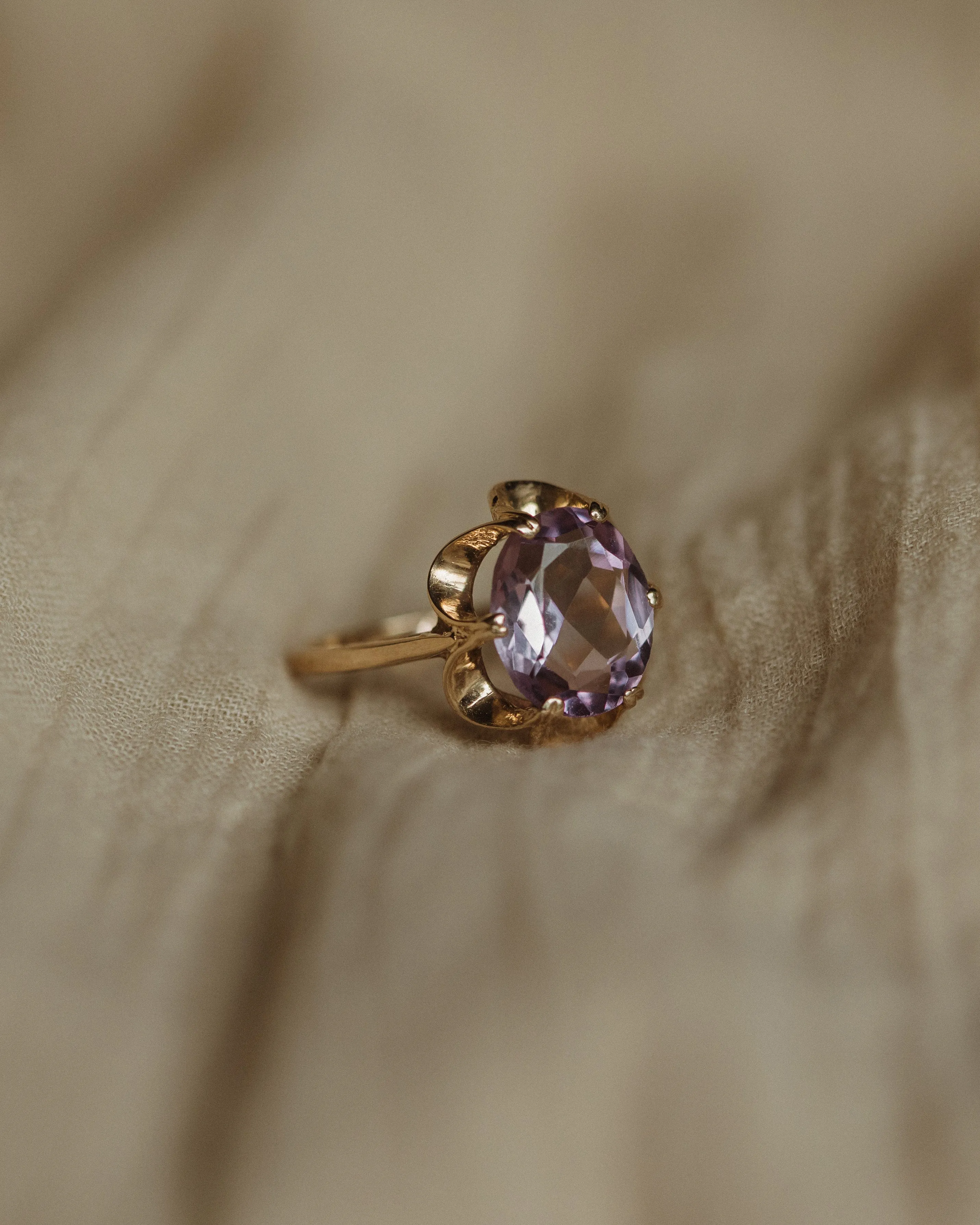 Margie 1988 Vintage 9ct Gold Amethyst Ring sold by Rock n Rose product image thumbnail 3