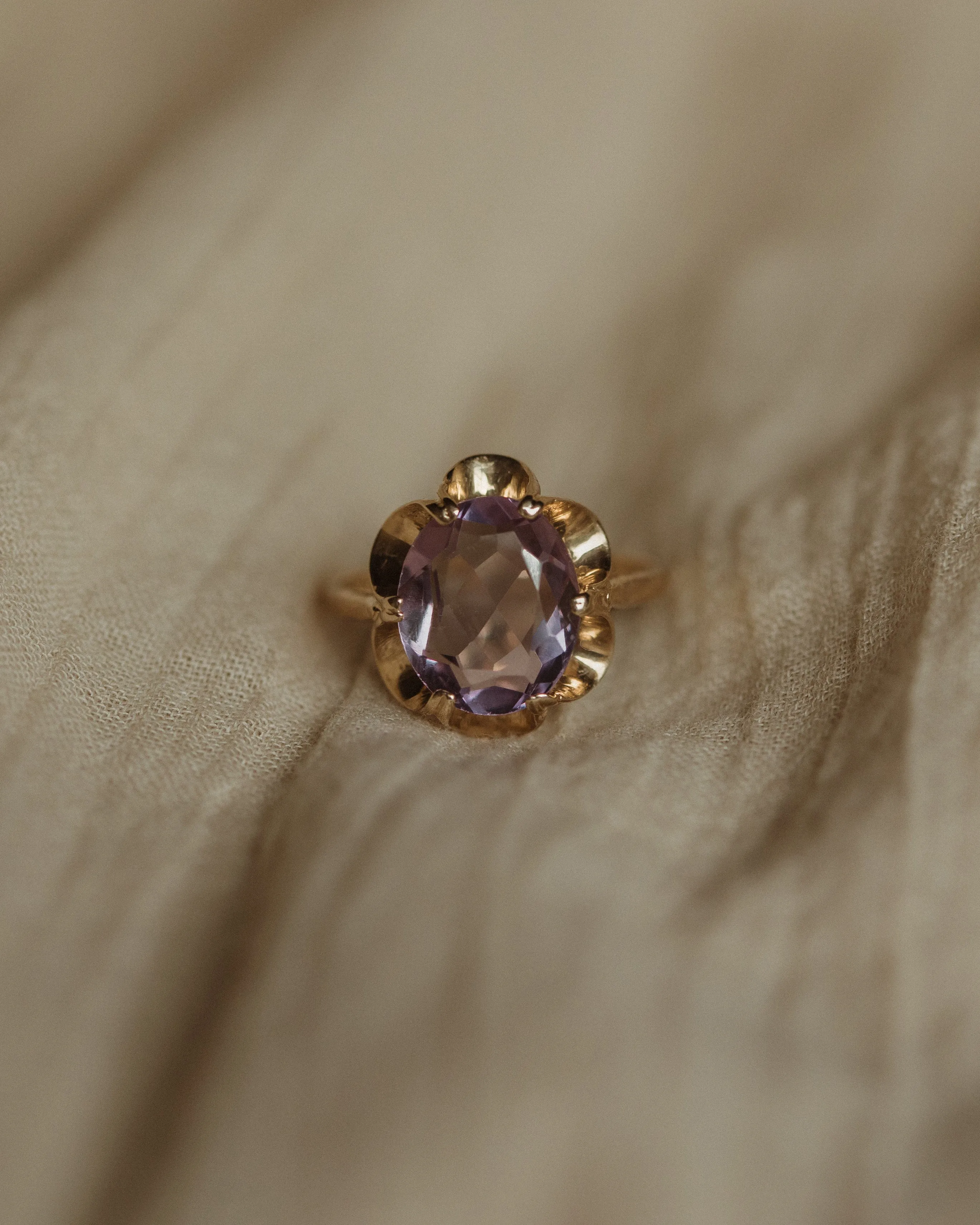 Margie 1988 Vintage 9ct Gold Amethyst Ring sold by Rock n Rose product image thumbnail 4