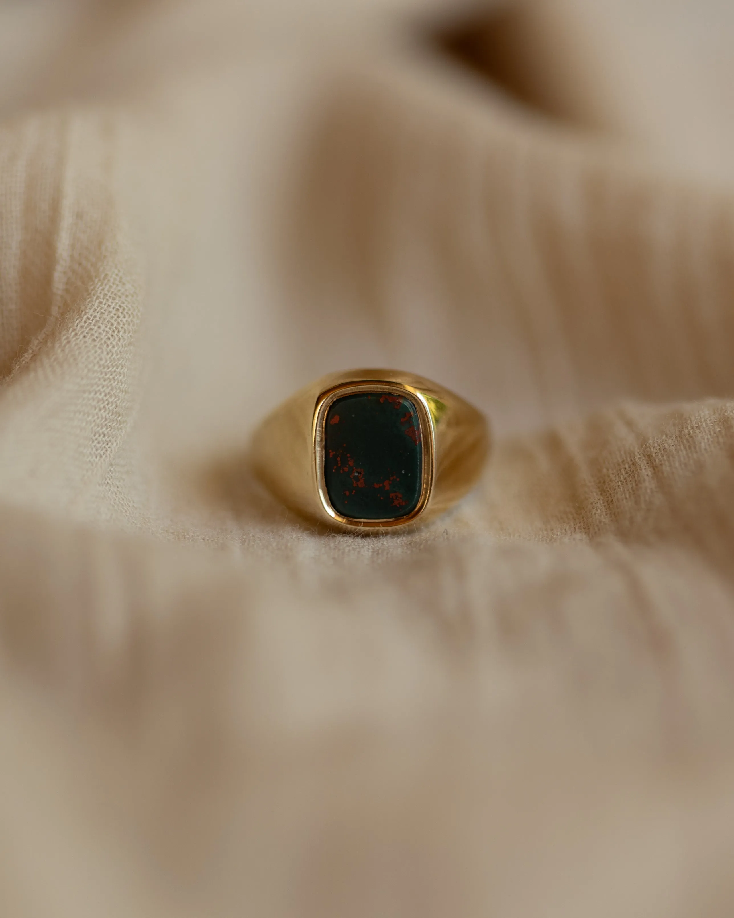 Ophelia Antique 9ct Gold Bloodstone Signet Ring sold by Rock n Rose product image thumbnail 3