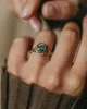 Eliza Vintage 9ct Gold Blue Spinel Single Stone Ring sold by Rock n Rose