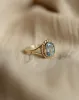 Eliza Vintage 9ct Gold Blue Spinel Single Stone Ring sold by Rock n Rose