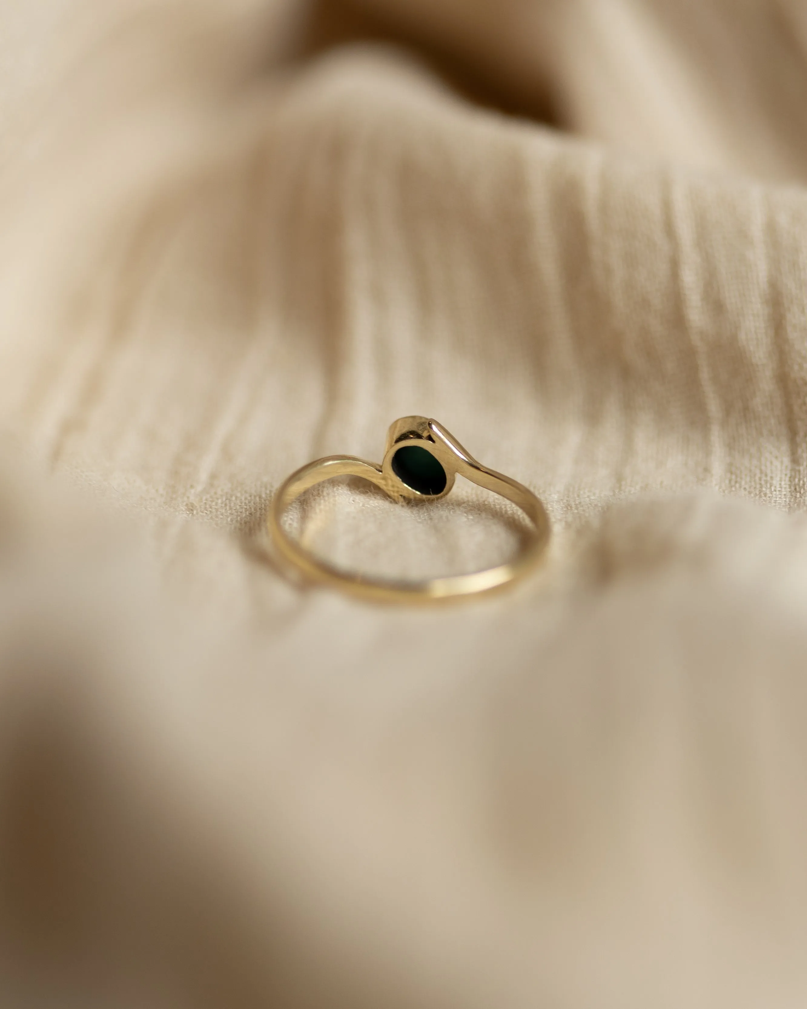 Eva 1985 Vintage 9ct Gold Turquoise Single Stone Ring sold by Rock n Rose product image thumbnail 5