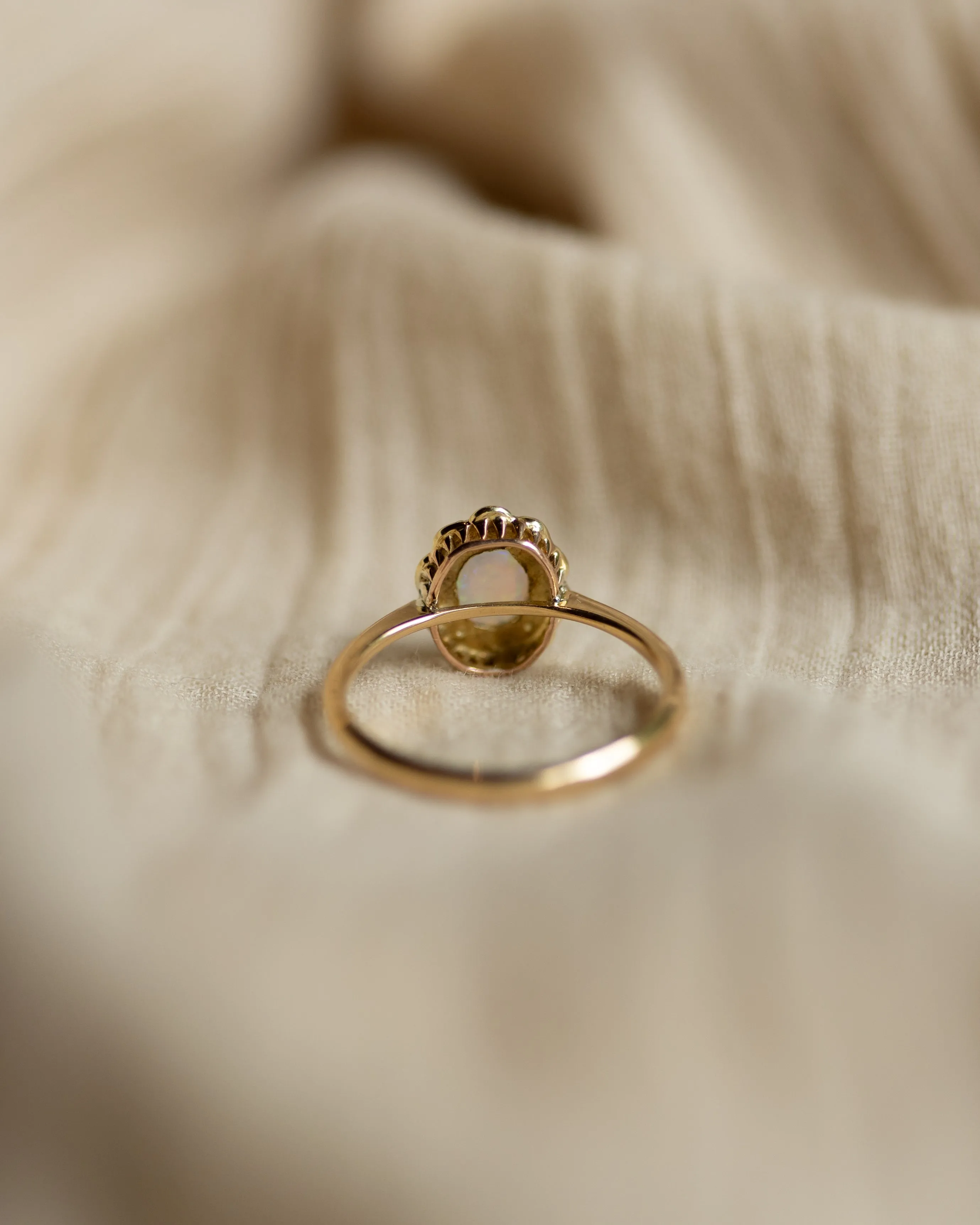 Bonnie Antique 18ct Gold Opal & Pearl Cluster Ring sold by Rock n Rose product image thumbnail 5