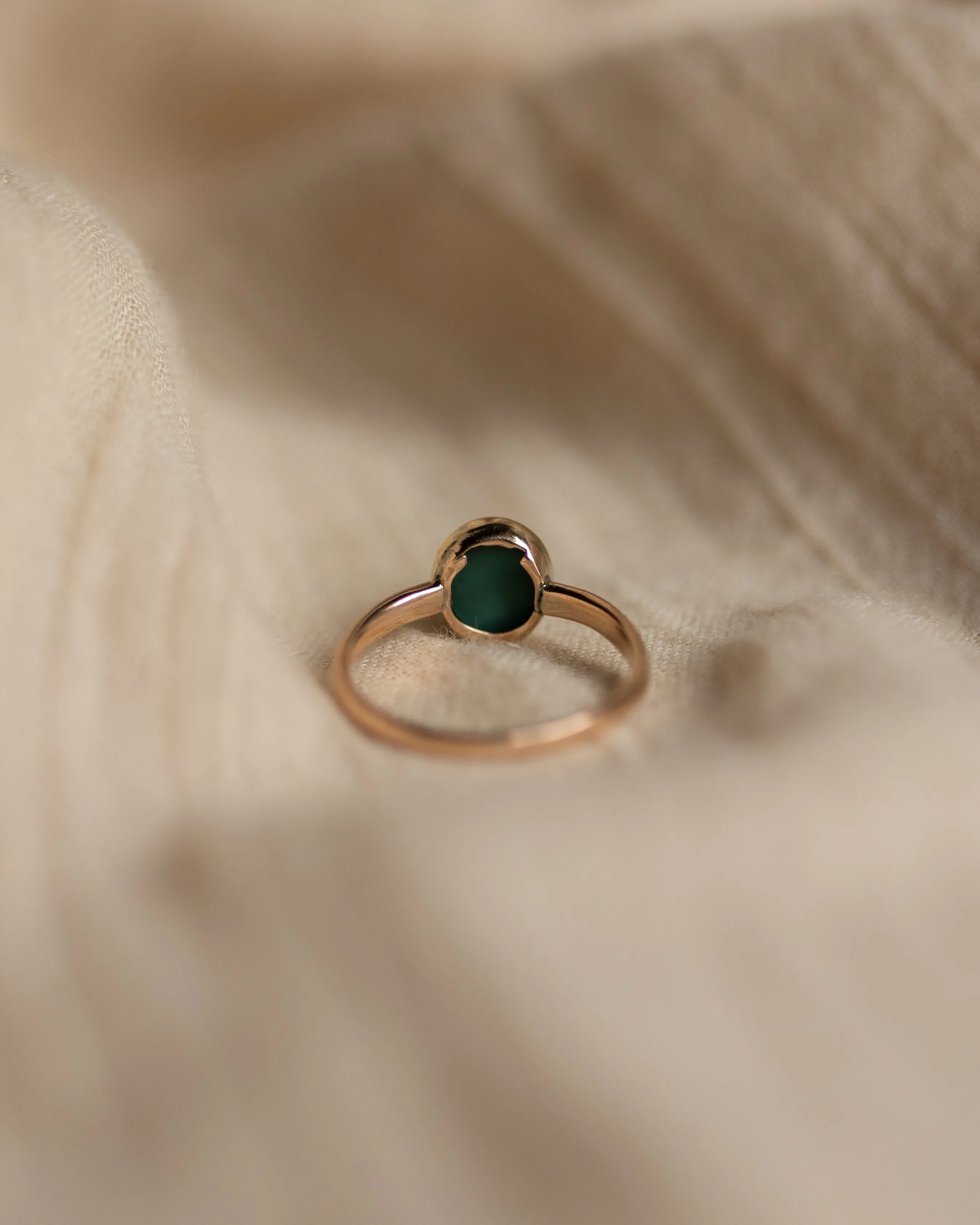 Dorothea Antique 9ct Gold Single Stone Turquoise Ring sold by Rock n Rose product image thumbnail 5