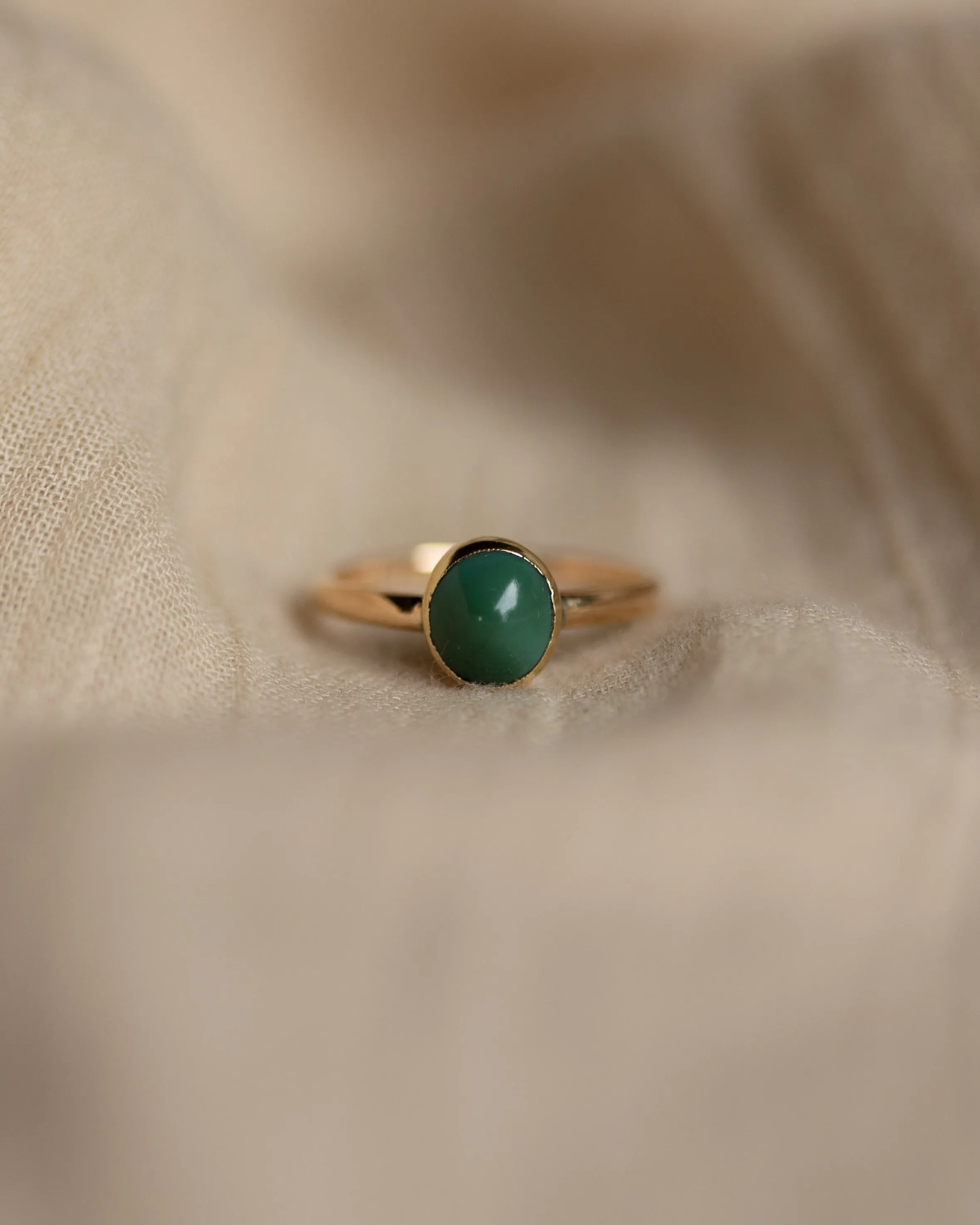 Dorothea Antique 9ct Gold Single Stone Turquoise Ring sold by Rock n Rose product image thumbnail 3