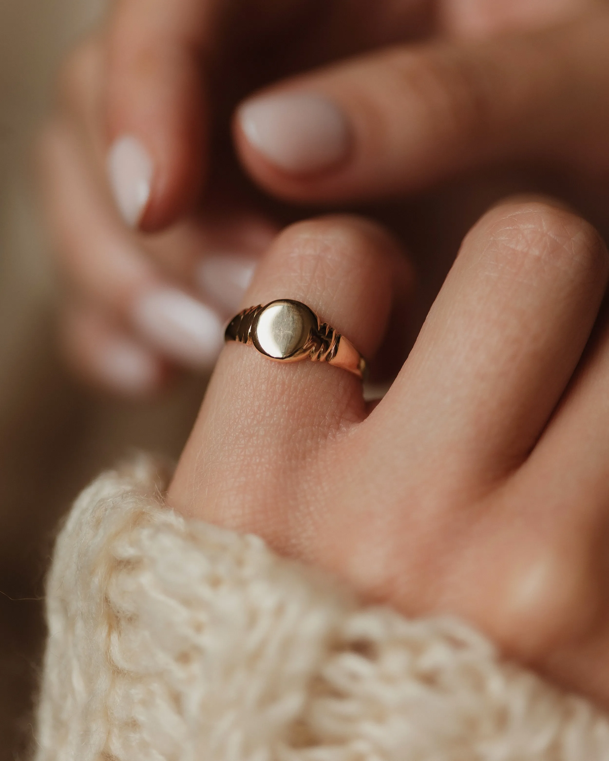 Rosalía 1922 Antique 9ct Gold Signet Ring sold by Rock n Rose