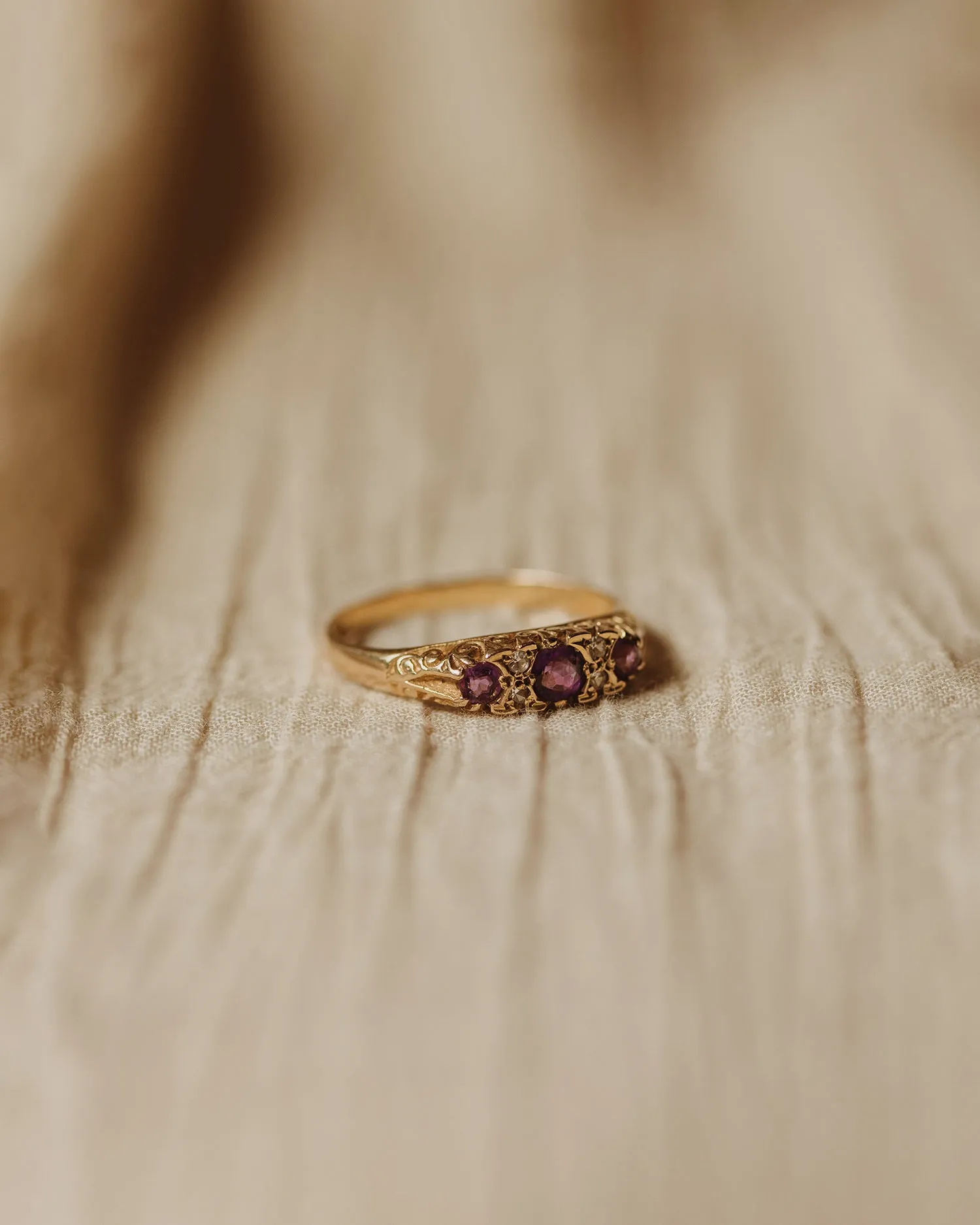 Gretchen 9ct Gold Amethyst Ring sold by Rock n Rose product image thumbnail 3