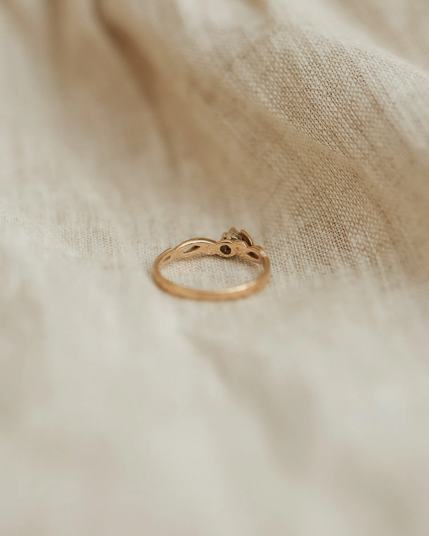 Laurel 9ct Gold Diamond Solitaire Ring sold by Rock n Rose product image thumbnail 4