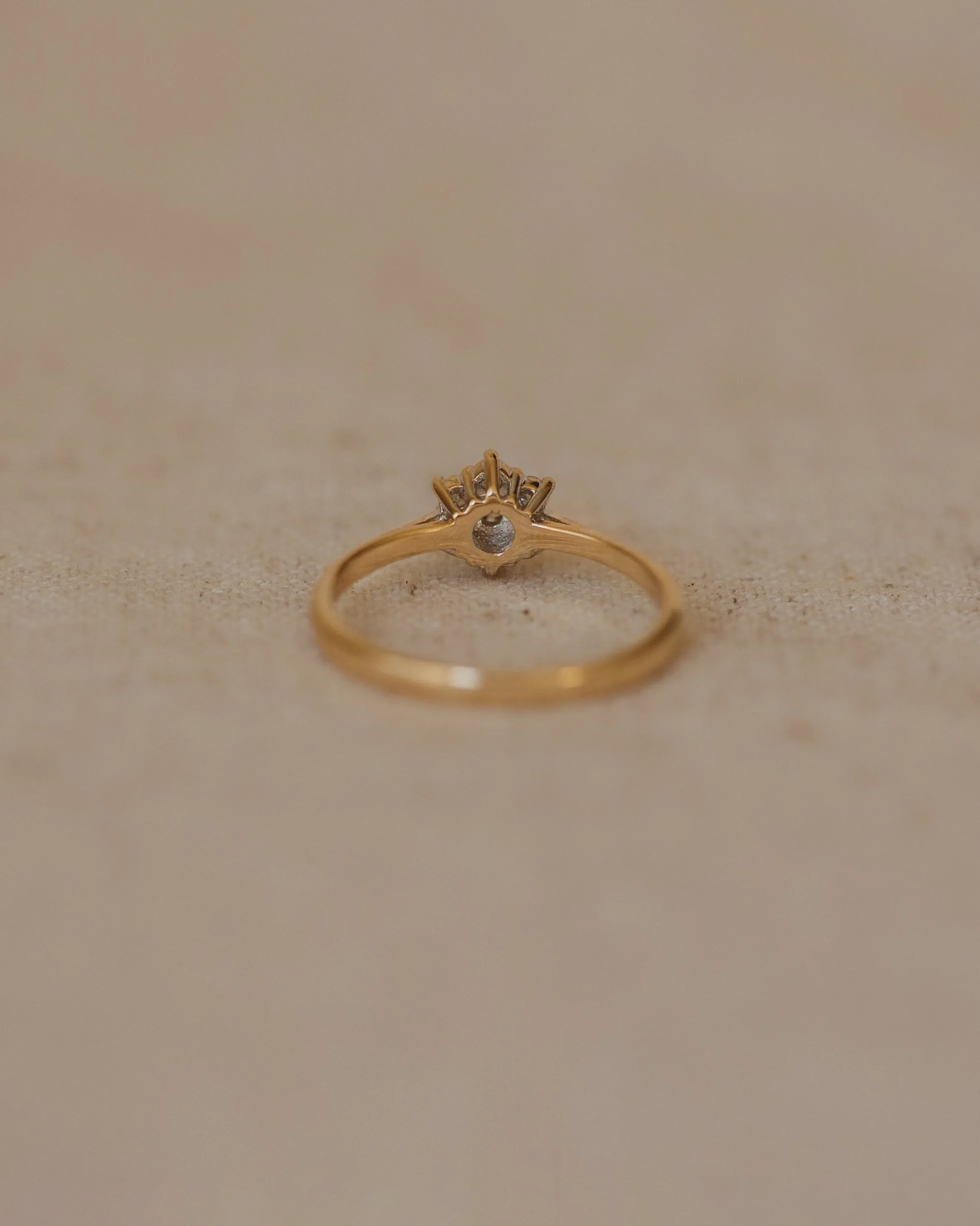 Helene Vintage 9ct Gold Diamond Cluster Ring sold by Rock n Rose product image thumbnail 5