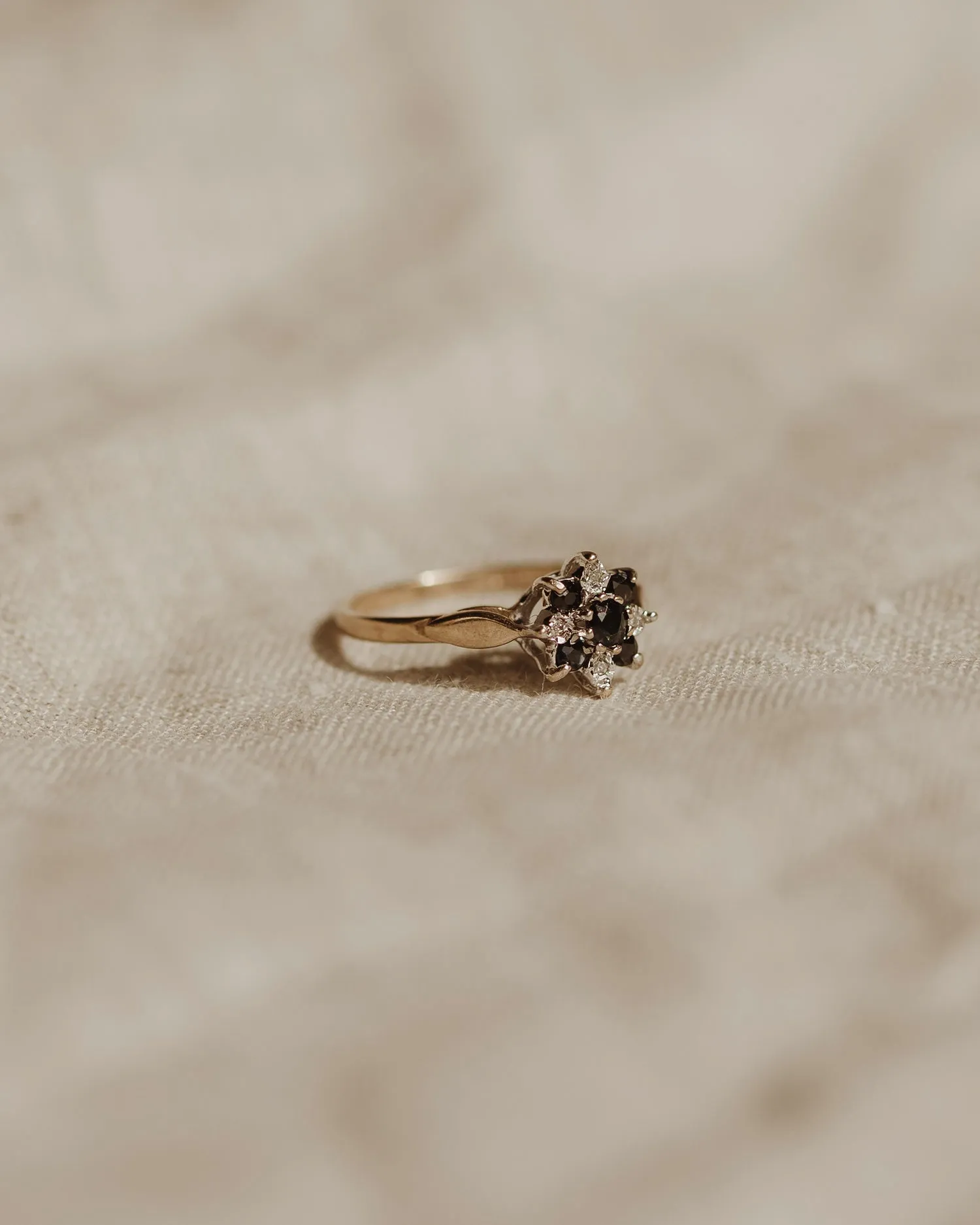 Loretta 9ct Gold Sapphire & Diamond Ring sold by Rock n Rose product image thumbnail 3