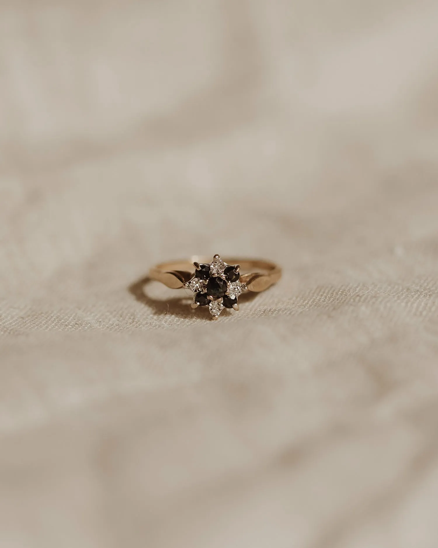 Loretta 9ct Gold Sapphire & Diamond Ring sold by Rock n Rose product image thumbnail 2