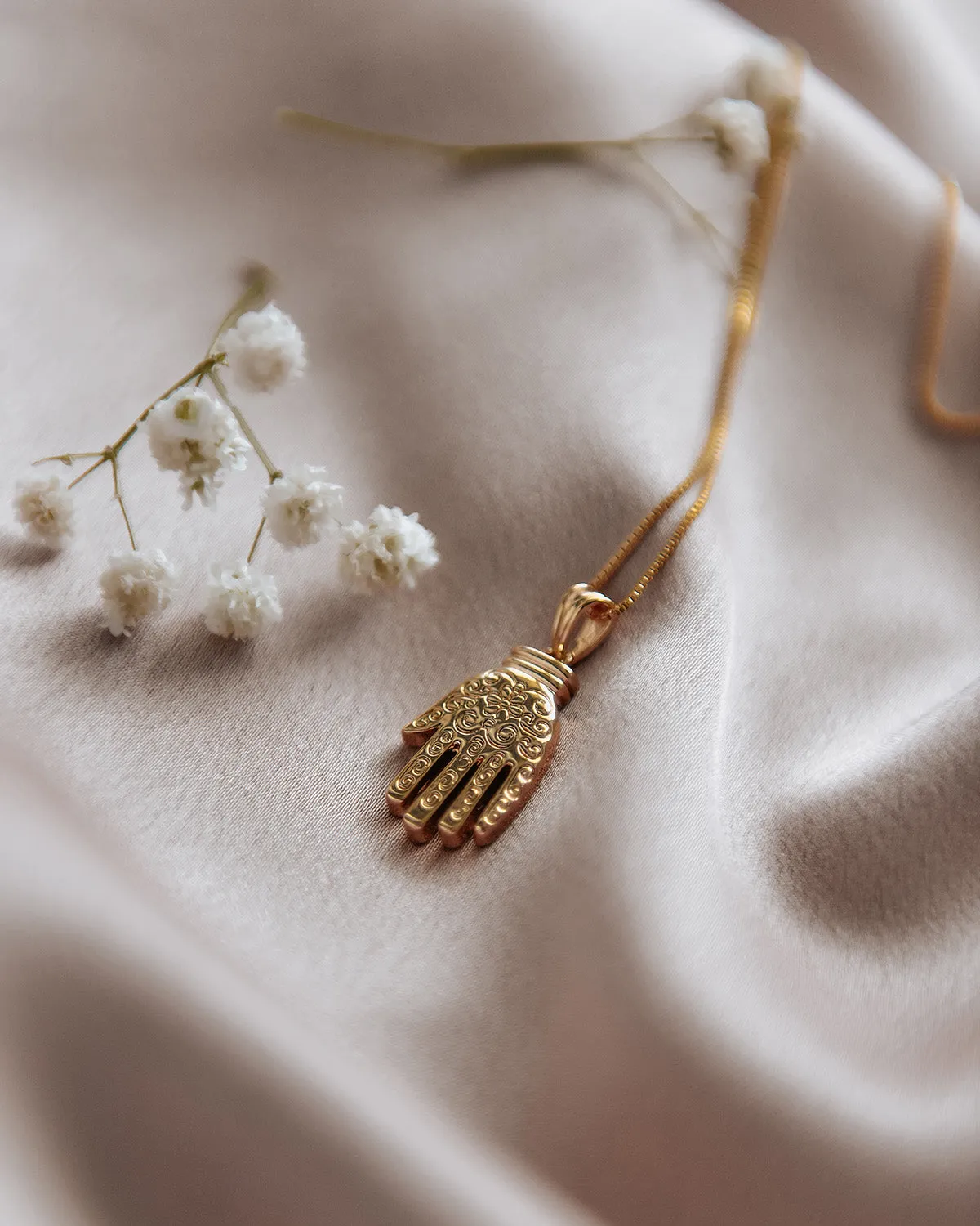 Madonna Floral Hand Necklace sold by Rock n Rose product image thumbnail 2