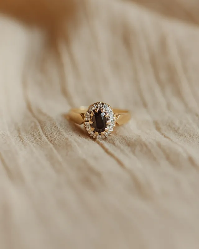 Mildred 9ct Gold Sapphire & Diamond Ring sold by Rock n Rose