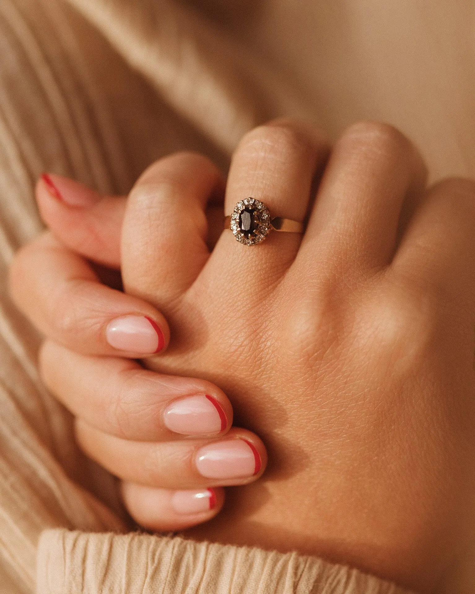 Mildred 9ct Gold Sapphire & Diamond Ring sold by Rock n Rose product image thumbnail 2