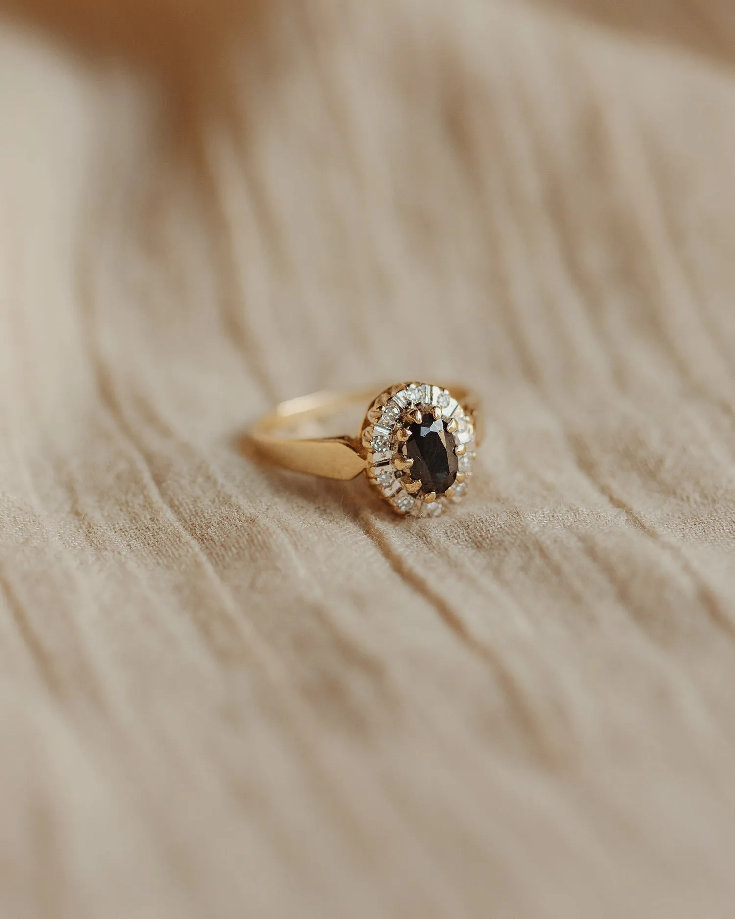 Mildred 9ct Gold Sapphire & Diamond Ring sold by Rock n Rose product image thumbnail 3