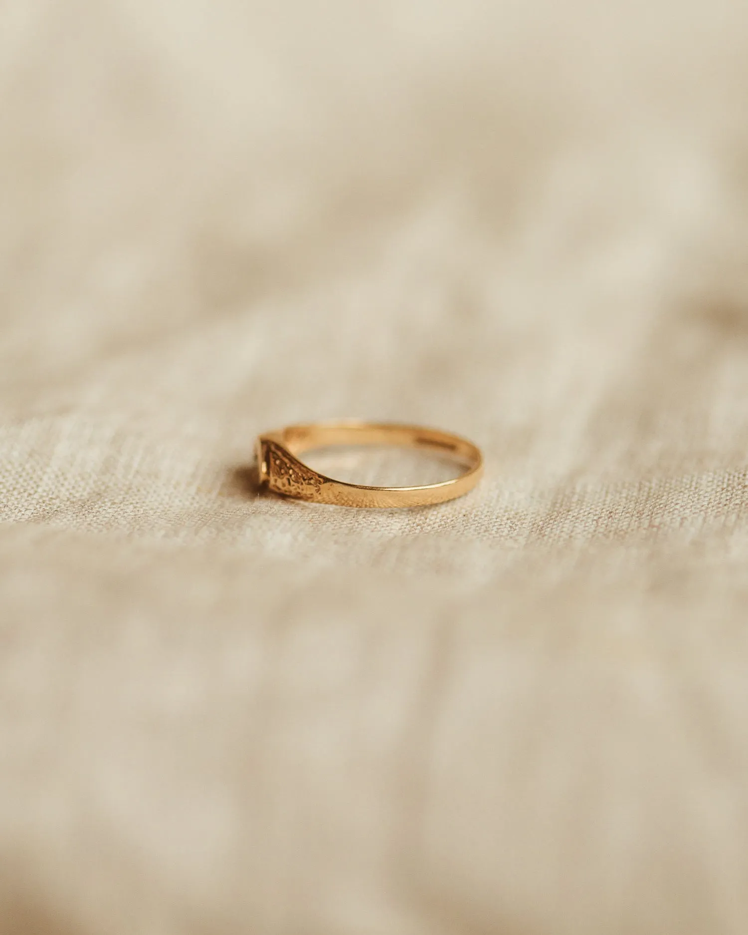 Irina 9ct Gold Starburst Signet Ring sold by Rock n Rose product image thumbnail 5