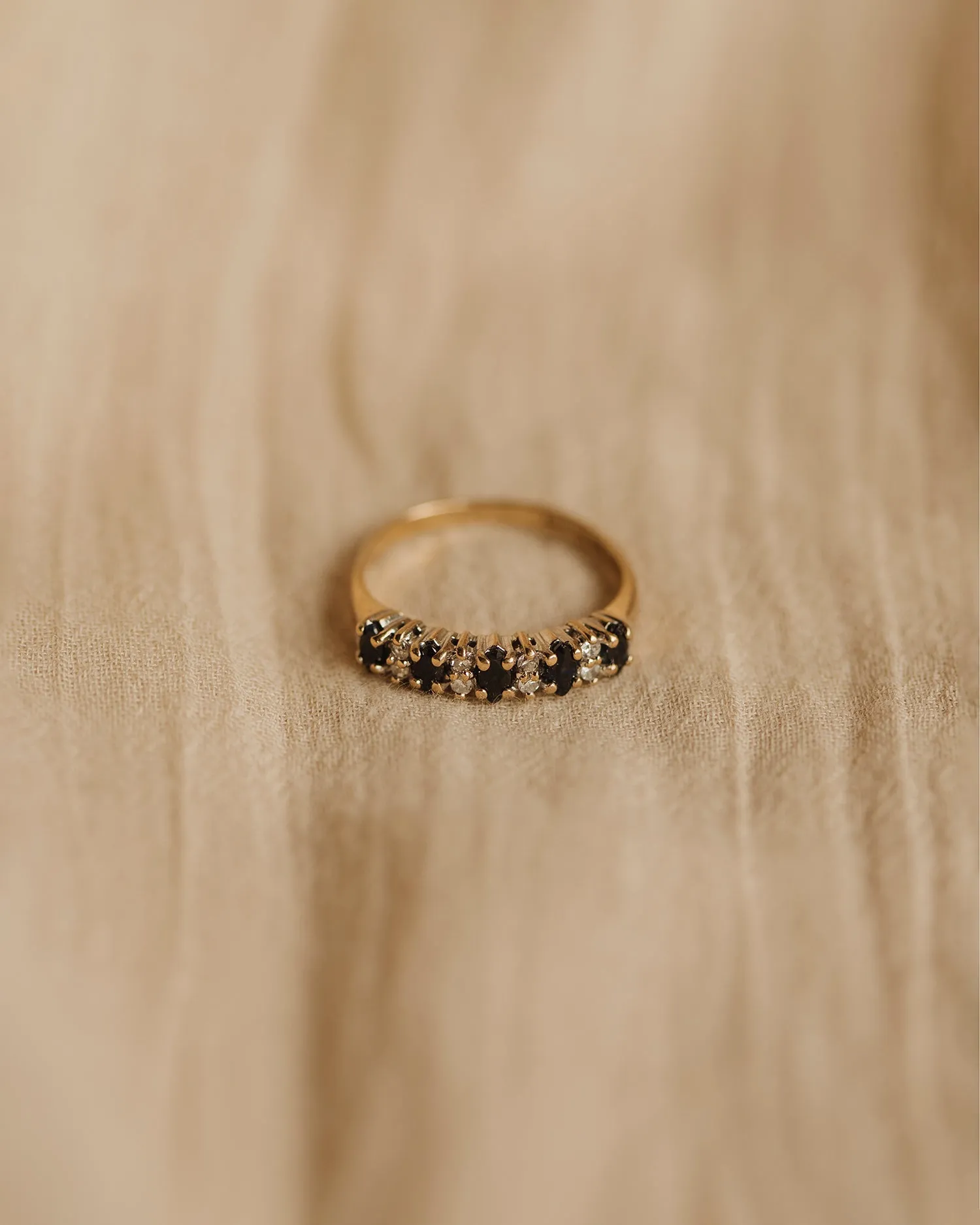 Lottie 1991 9ct Gold Sapphire & Diamond Ring sold by Rock n Rose