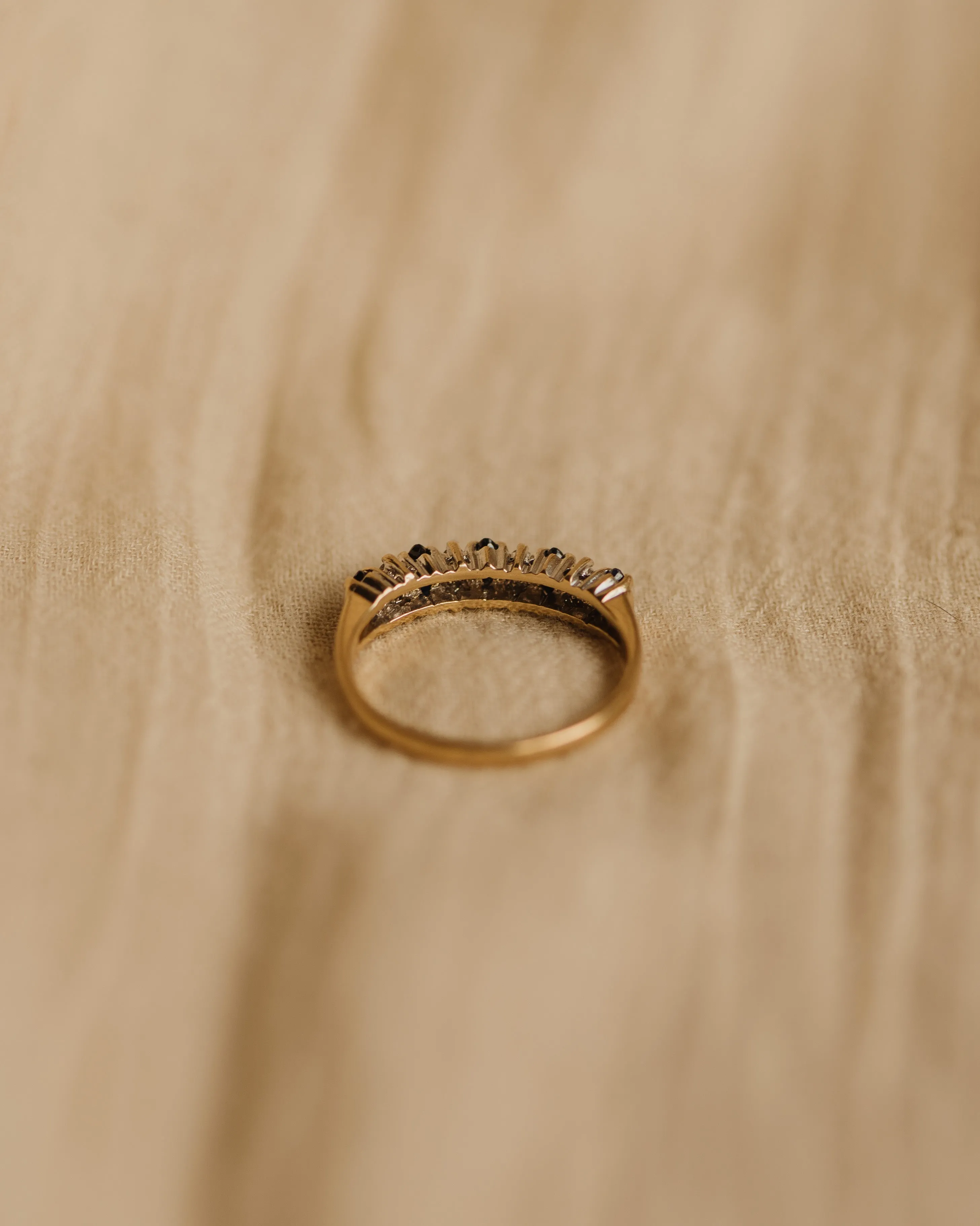 Lottie 1991 9ct Gold Sapphire & Diamond Ring sold by Rock n Rose product image thumbnail 4