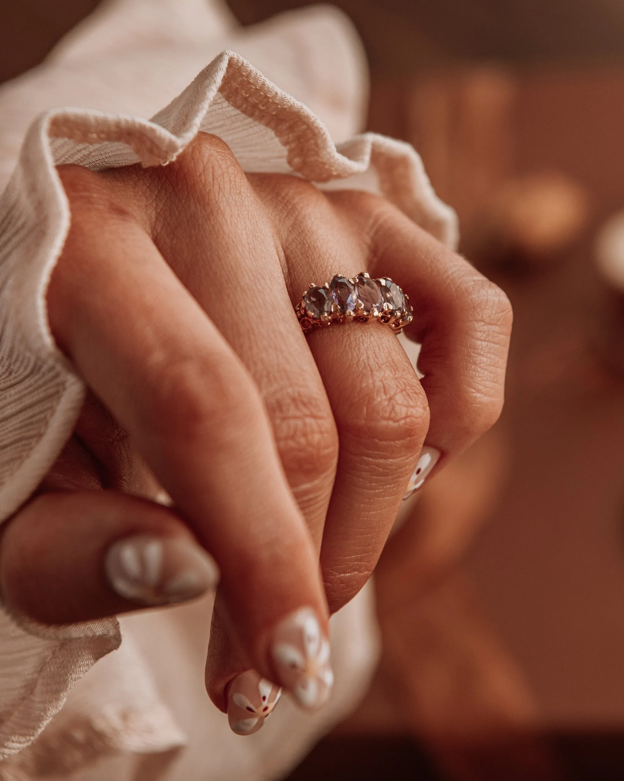 Allegra 9ct Gold Vintage Amethyst Ring sold by Rock n Rose