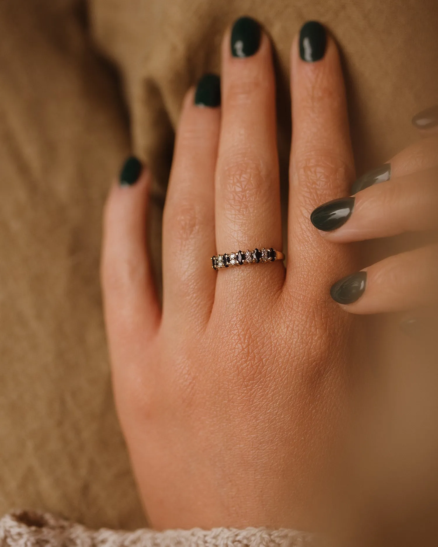 Lottie 1991 9ct Gold Sapphire & Diamond Ring sold by Rock n Rose product image thumbnail 2