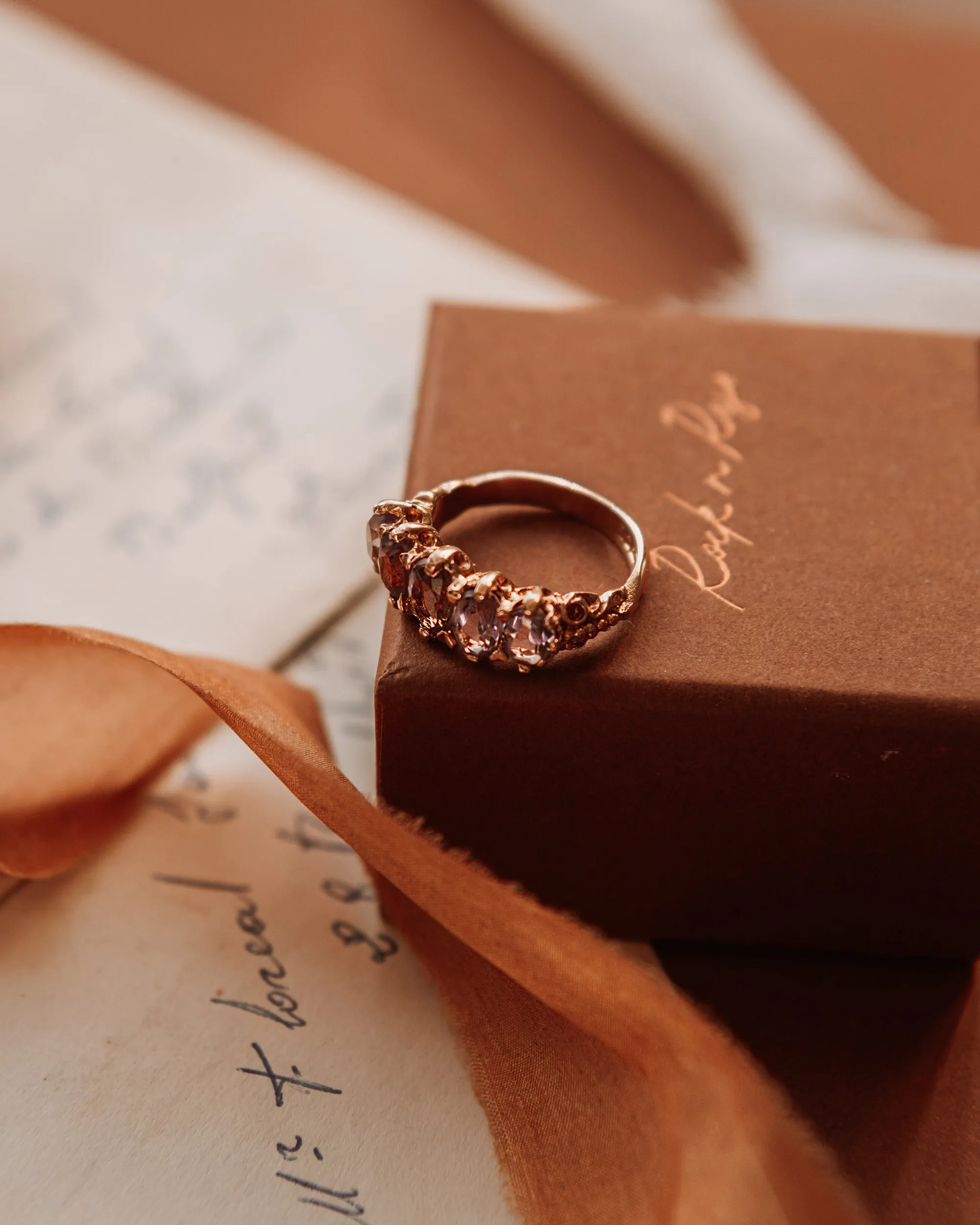 Allegra 9ct Gold Vintage Amethyst Ring sold by Rock n Rose product image thumbnail 3