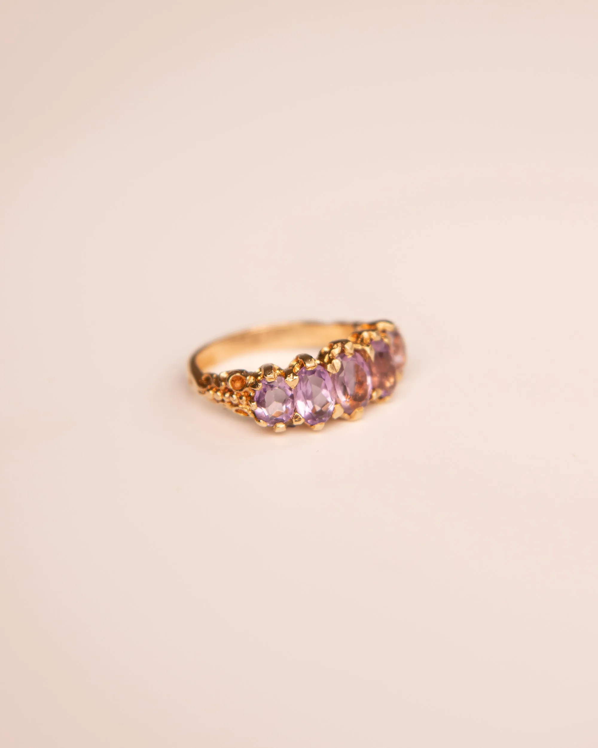 Allegra 9ct Gold Vintage Amethyst Ring sold by Rock n Rose product image thumbnail 4