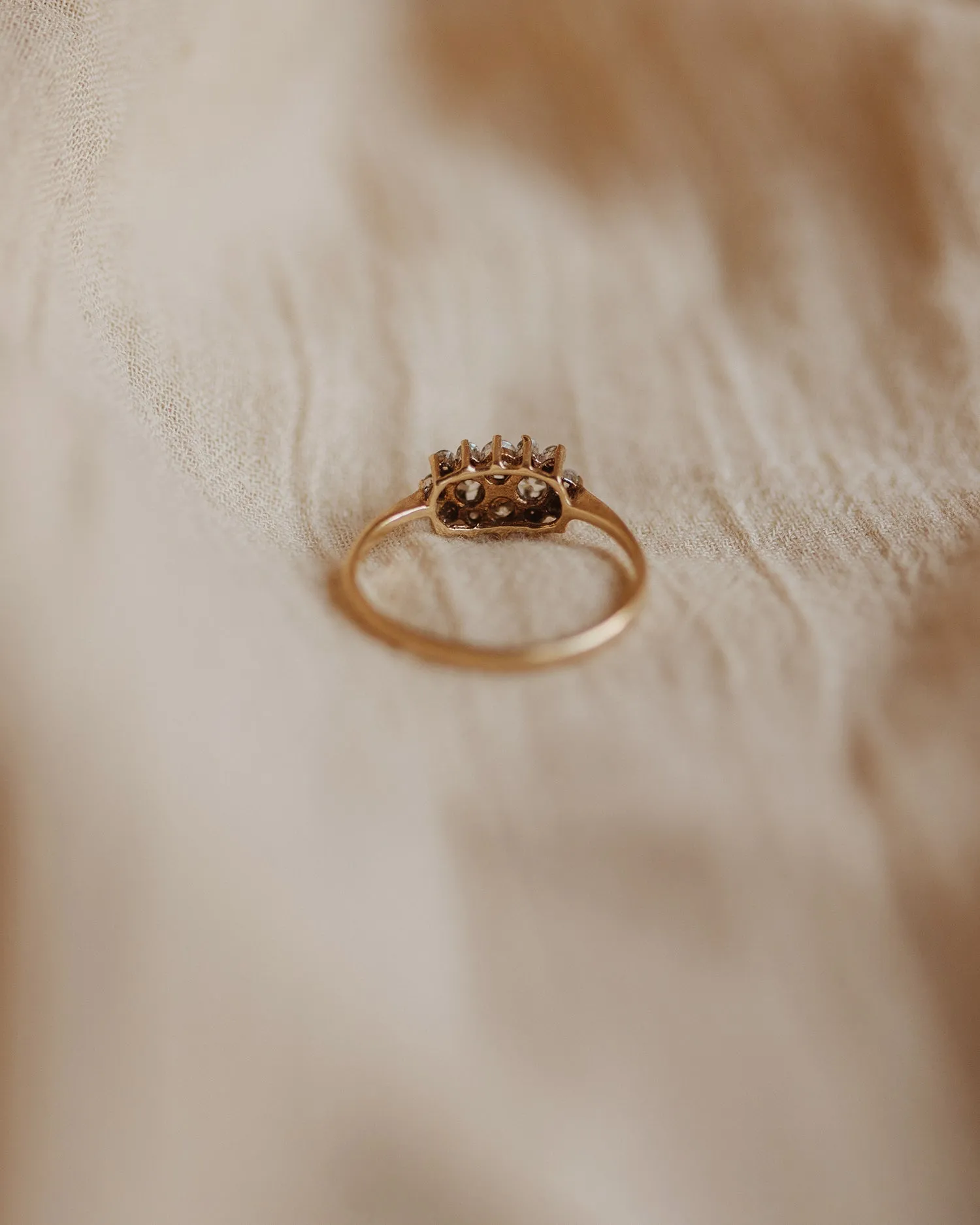 Matilda 1986 9ct Gold Vintage CZ Ring sold by Rock n Rose product image thumbnail 4