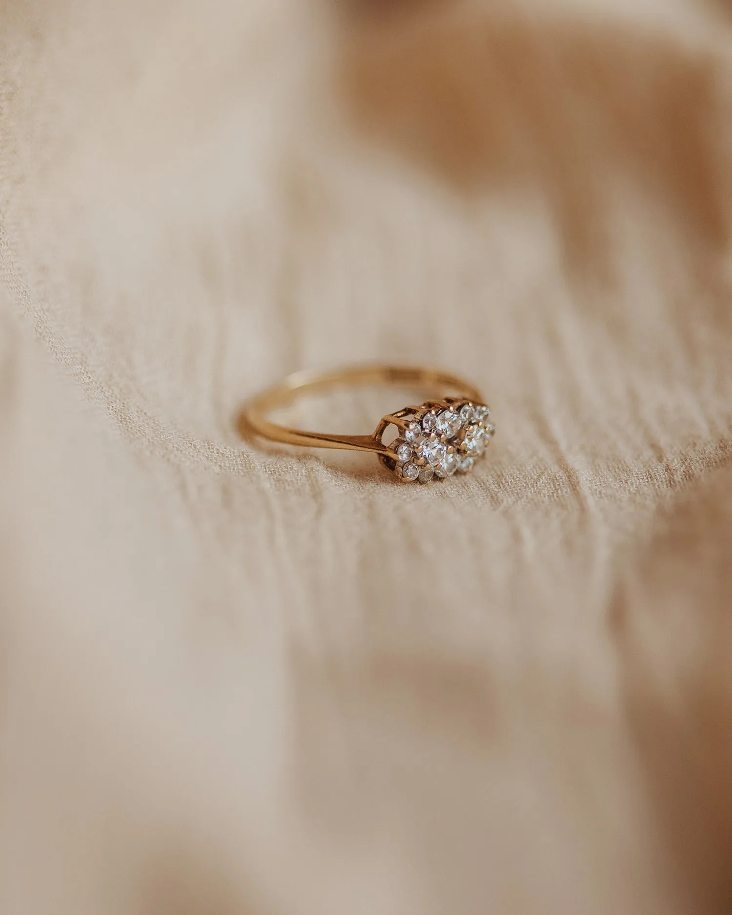 Matilda 1986 9ct Gold Vintage CZ Ring sold by Rock n Rose product image thumbnail 3