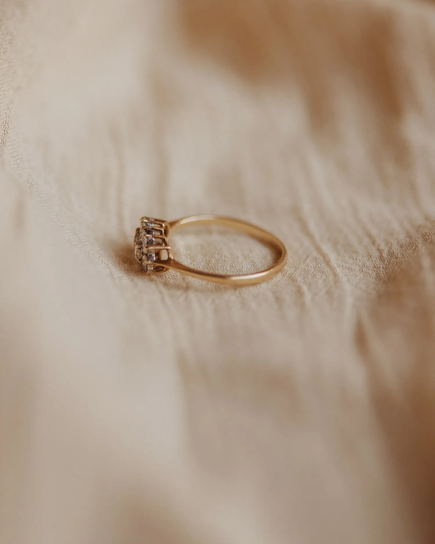 Matilda 1986 9ct Gold Vintage CZ Ring sold by Rock n Rose product image thumbnail 5