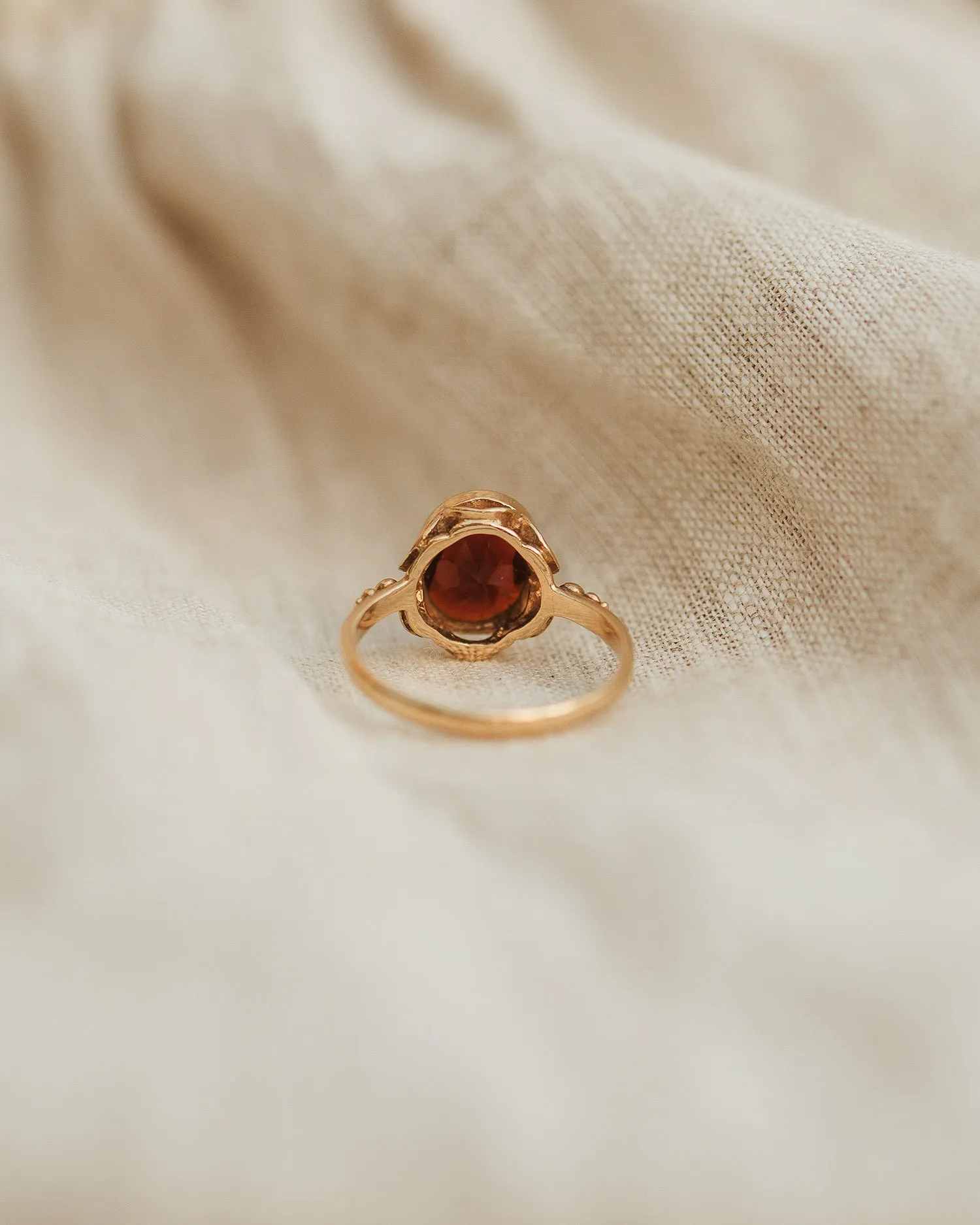 Victoria 1979 9ct Gold Garnet Ring sold by Rock n Rose product image thumbnail 4