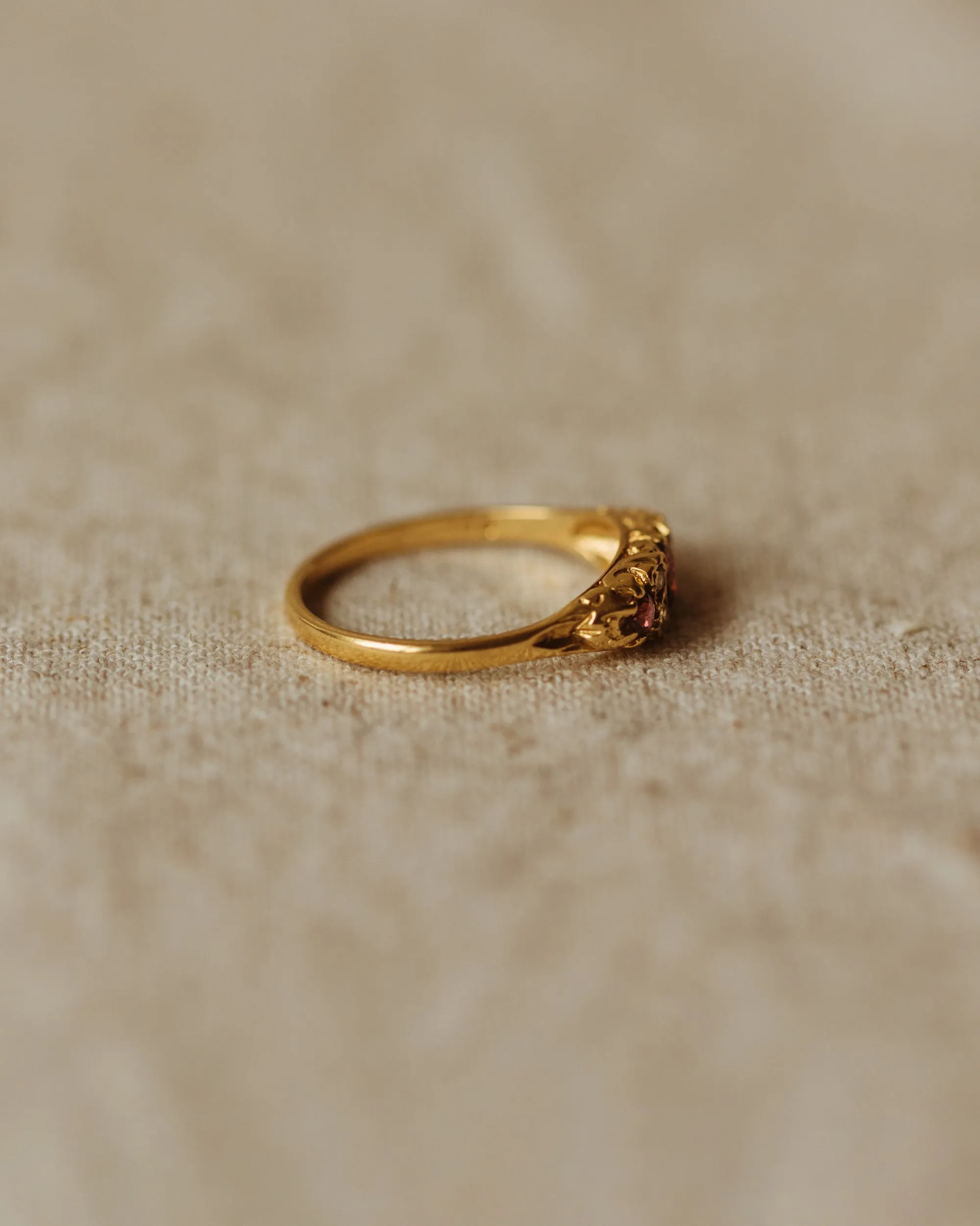 Theodora 1975 18ct Gold Ruby & Diamond Ring sold by Rock n Rose product image thumbnail 5