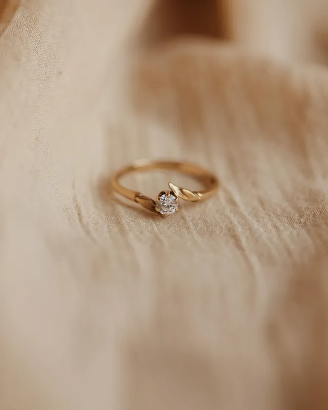 Celia 9ct Gold Vintage CZ Ring sold by Rock n Rose