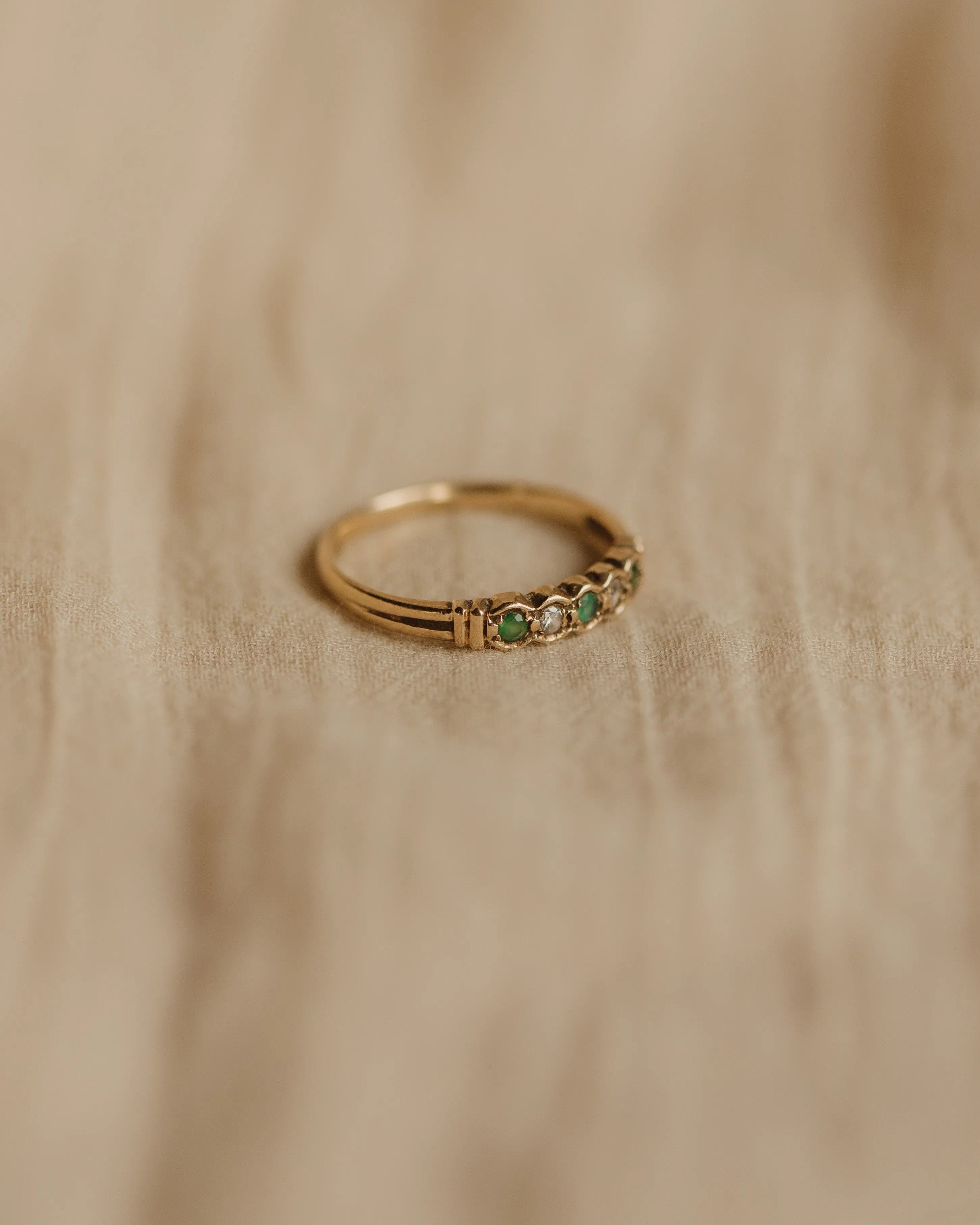 Alexandra 1990 9ct Gold Emerald Ring sold by Rock n Rose product image thumbnail 3