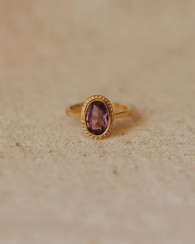 Annette Vintage 9ct Gold Amethyst Ring sold by Rock n Rose