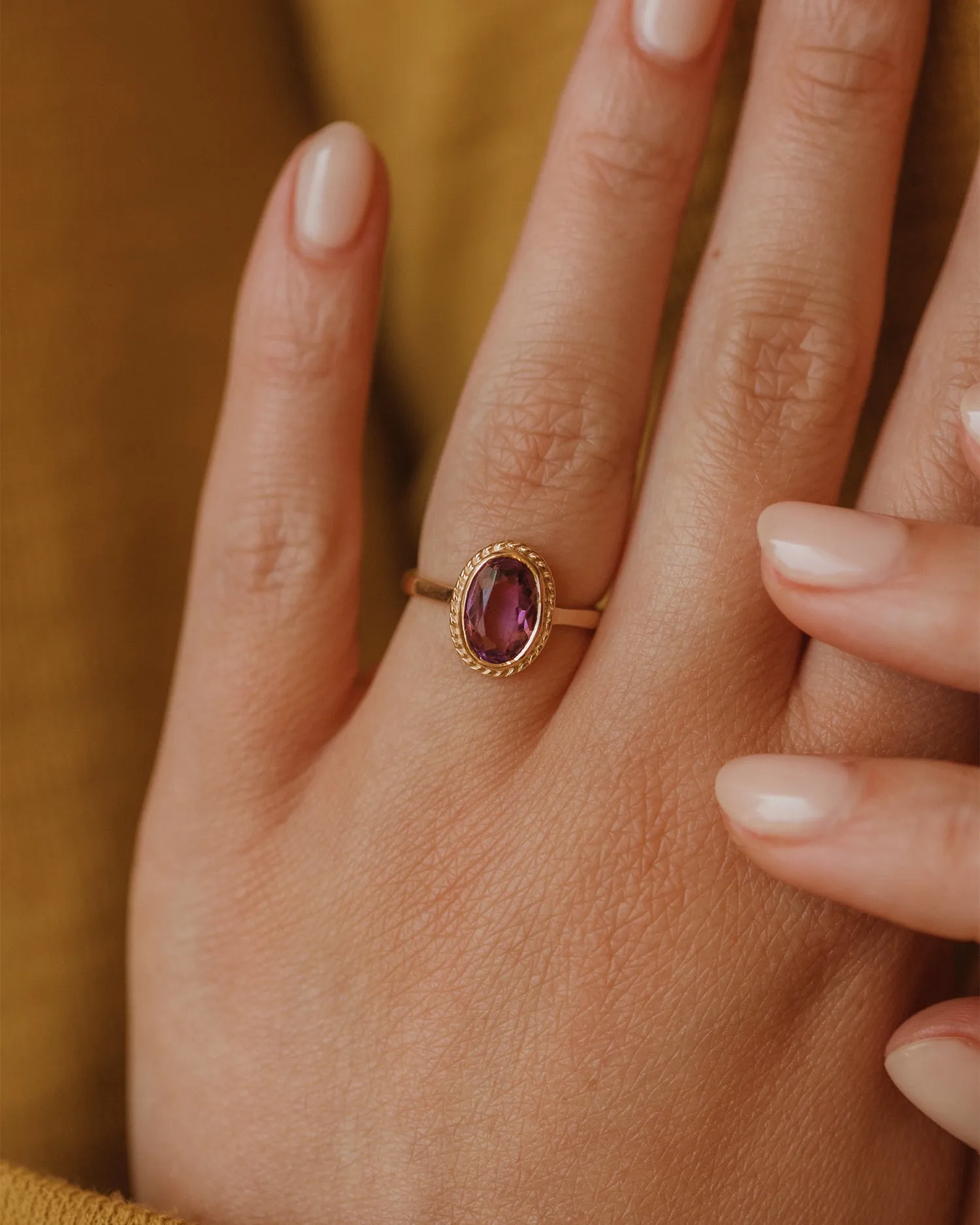 Annette Vintage 9ct Gold Amethyst Ring sold by Rock n Rose product image thumbnail 2