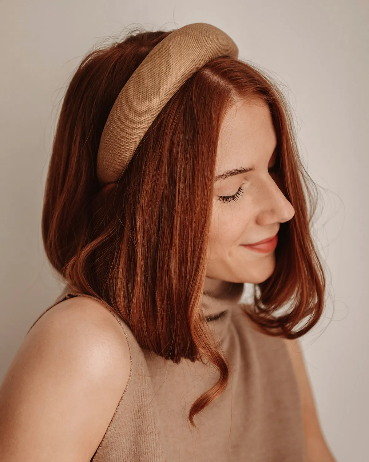Vera Natural Linen Padded Headband sold by Rock n Rose product image thumbnail 5