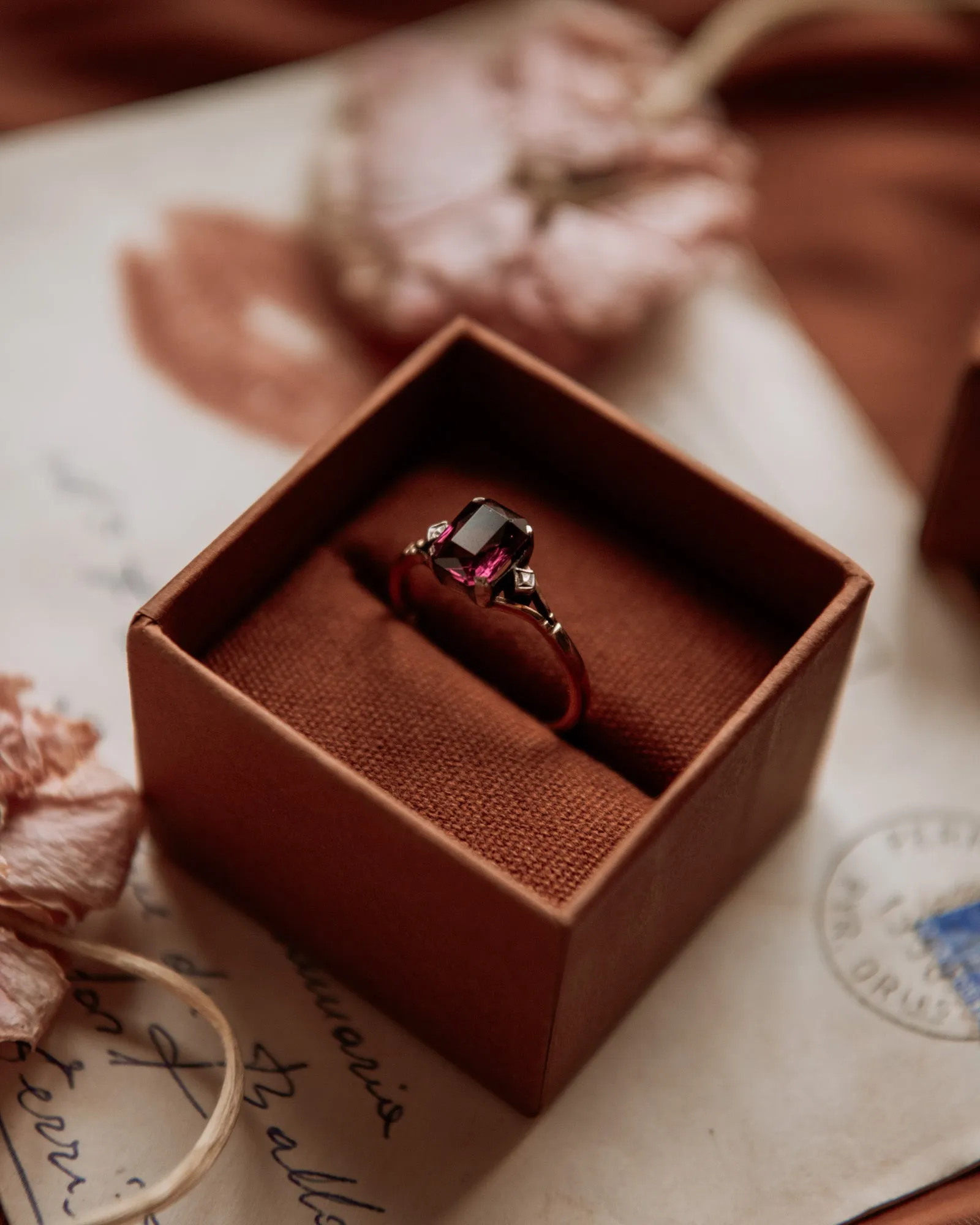 Mavis 9ct Gold Art Deco Ring sold by Rock n Rose