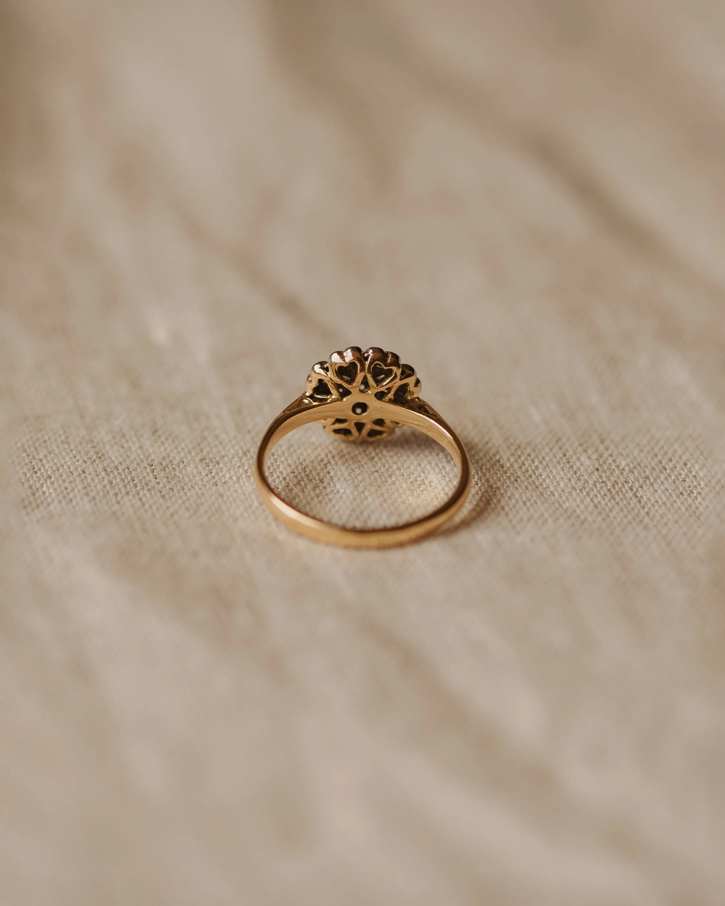 Marianne Antique 18ct Gold Diamond Cluster Ring sold by Rock n Rose product image thumbnail 5