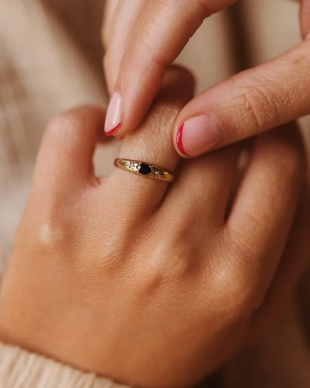 Candace 9ct Gold Sapphire & Diamond Ring sold by Rock n Rose