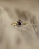 Iris Antique 18ct Gold Sapphire & Diamond Daisy Cluster Ring sold by Rock n Rose
