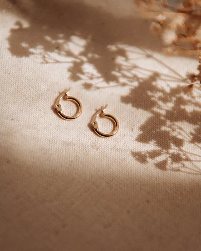 Irma Gold Vermeil 10mm Hoops sold by Rock n Rose